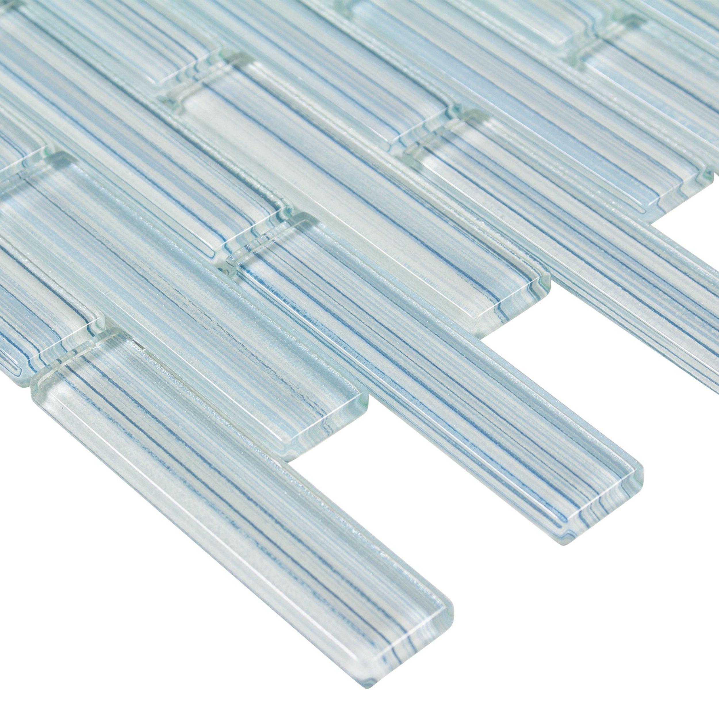 Maya Bay Tide Brick Glass Mosaic