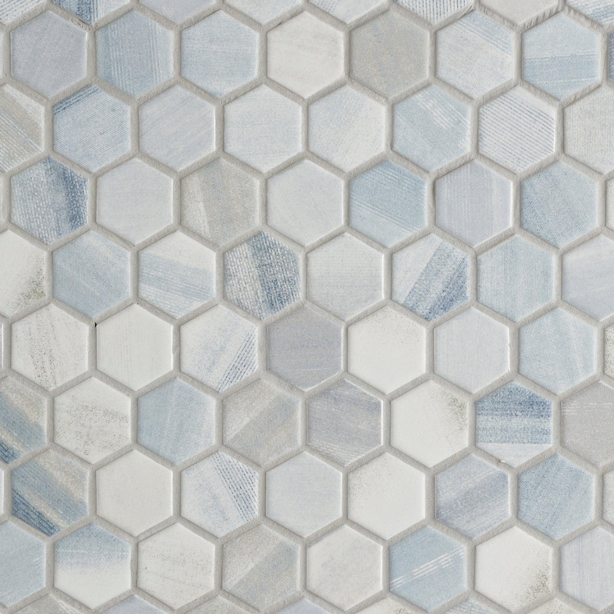 Beaumont Shadow 1.5 in. Hexagon Ceramic Mosaic - 11 x 10 - 100831718 ...