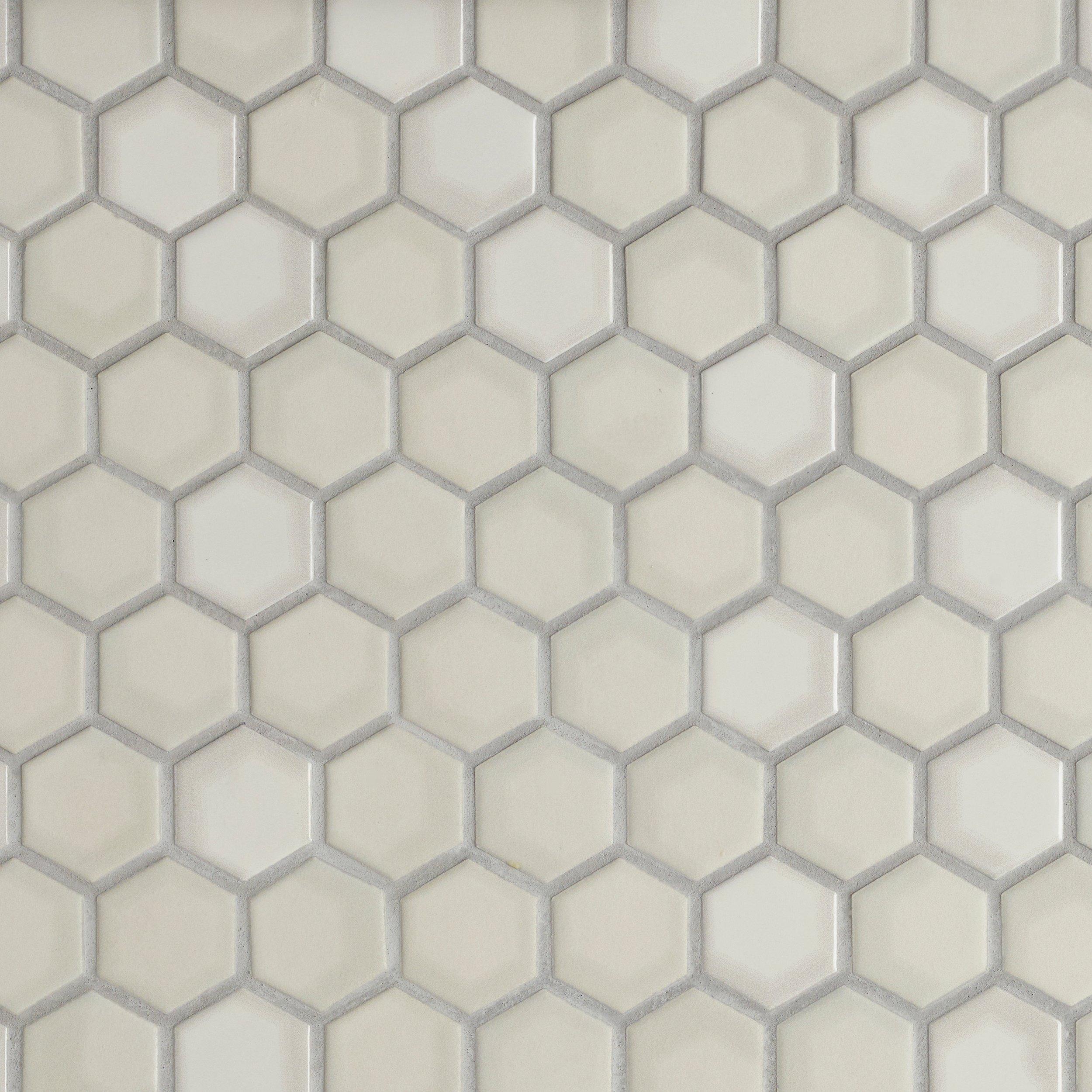 La Belle Purity Hexagon Ceramic Mosaic