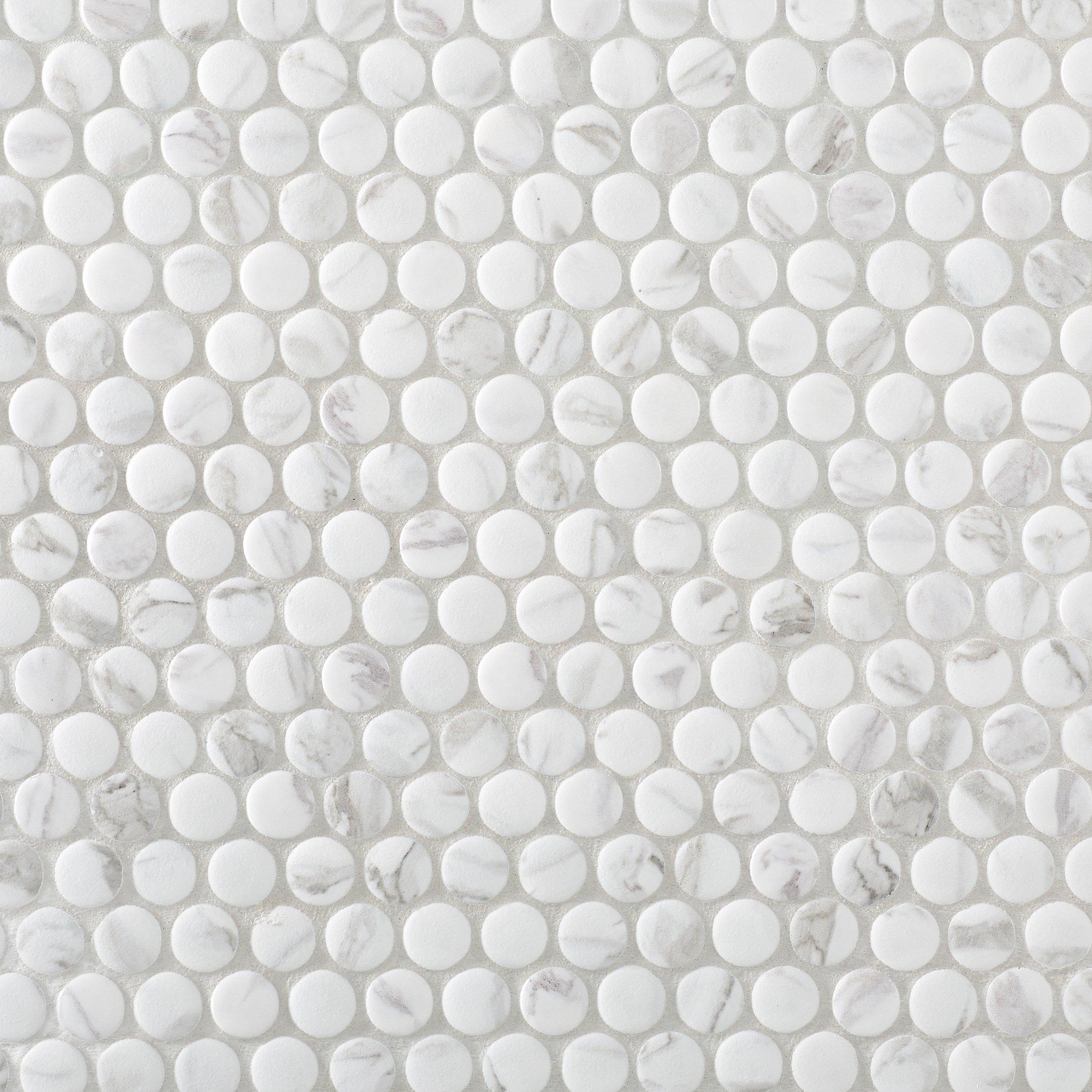 Marble Art Mixed Ceramic Mosaic | Floor and Decor