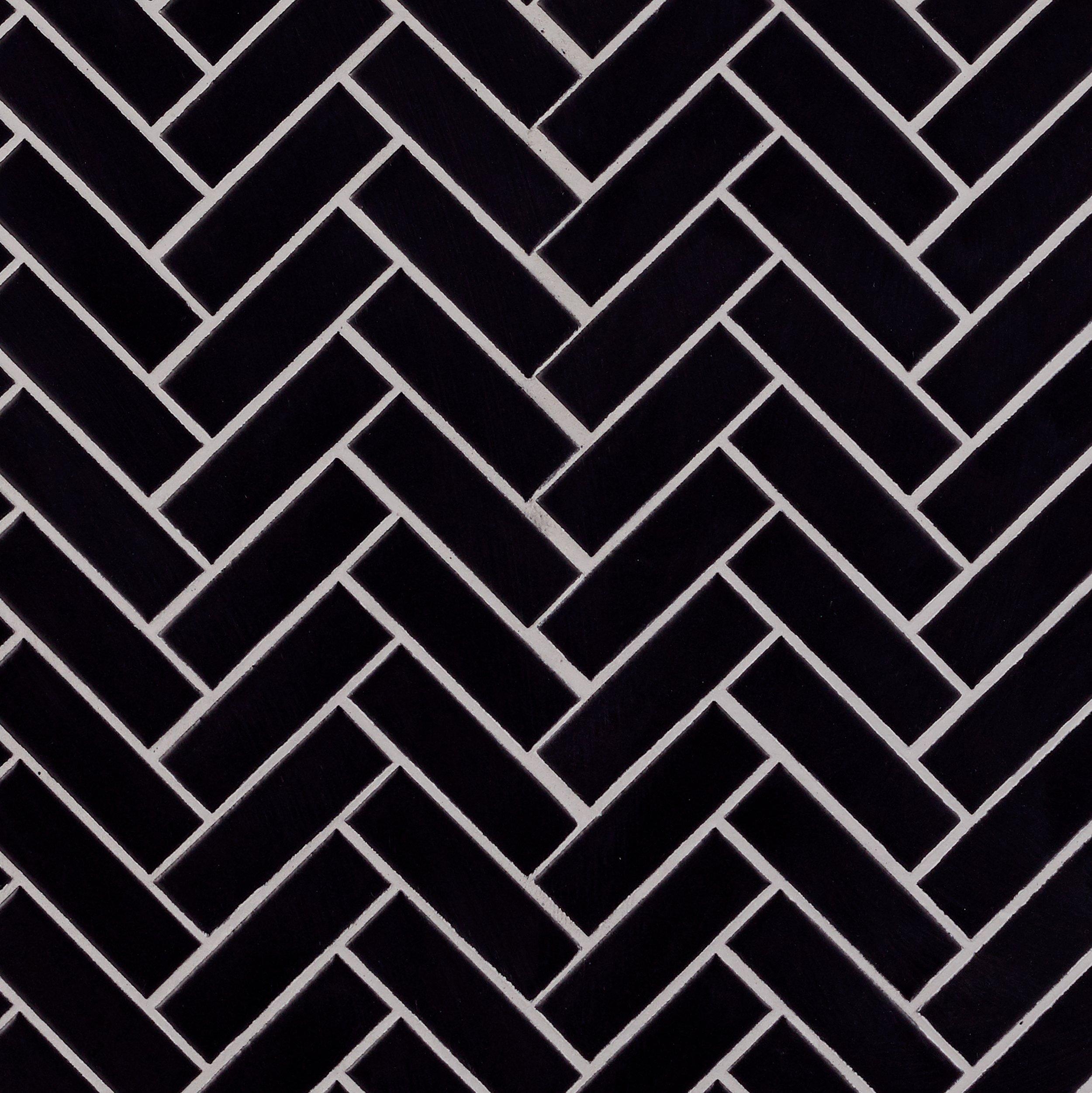 Festival Matte Black Herringbone Porcelain Mosaic 12 X 12 100831791 Floor And Decor Festival Matte Black Herringbone Porcelain Mosaic 12 X 12 100831791 Floor And Decor