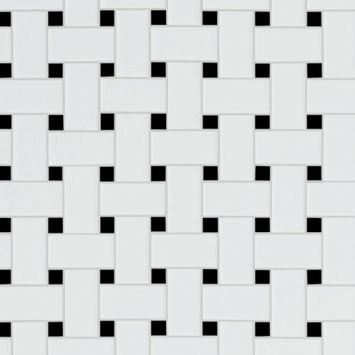 Black And White Basket Weave Porcelain Tile 12 X 12 Floor And Decor