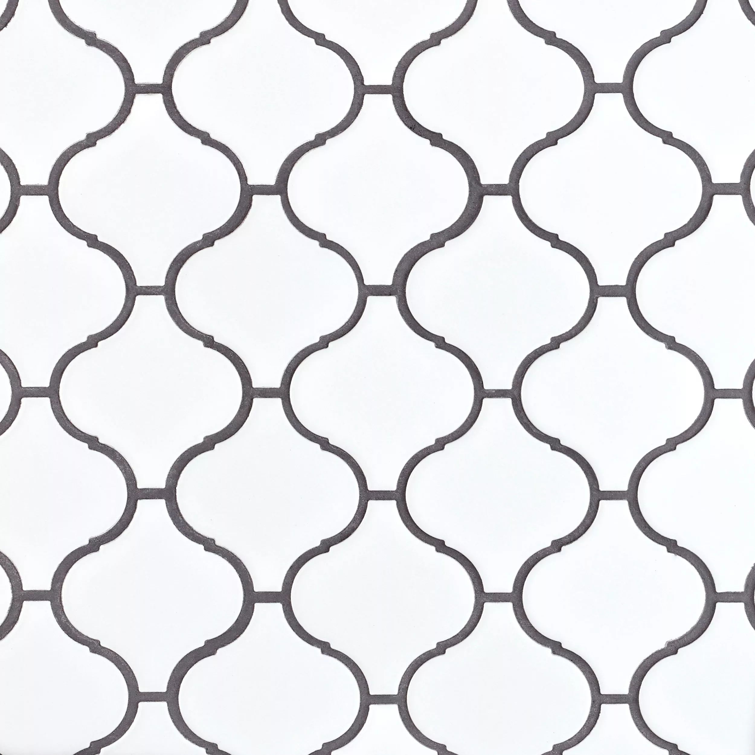 Lunar Porcelain Arabesque Mosaic