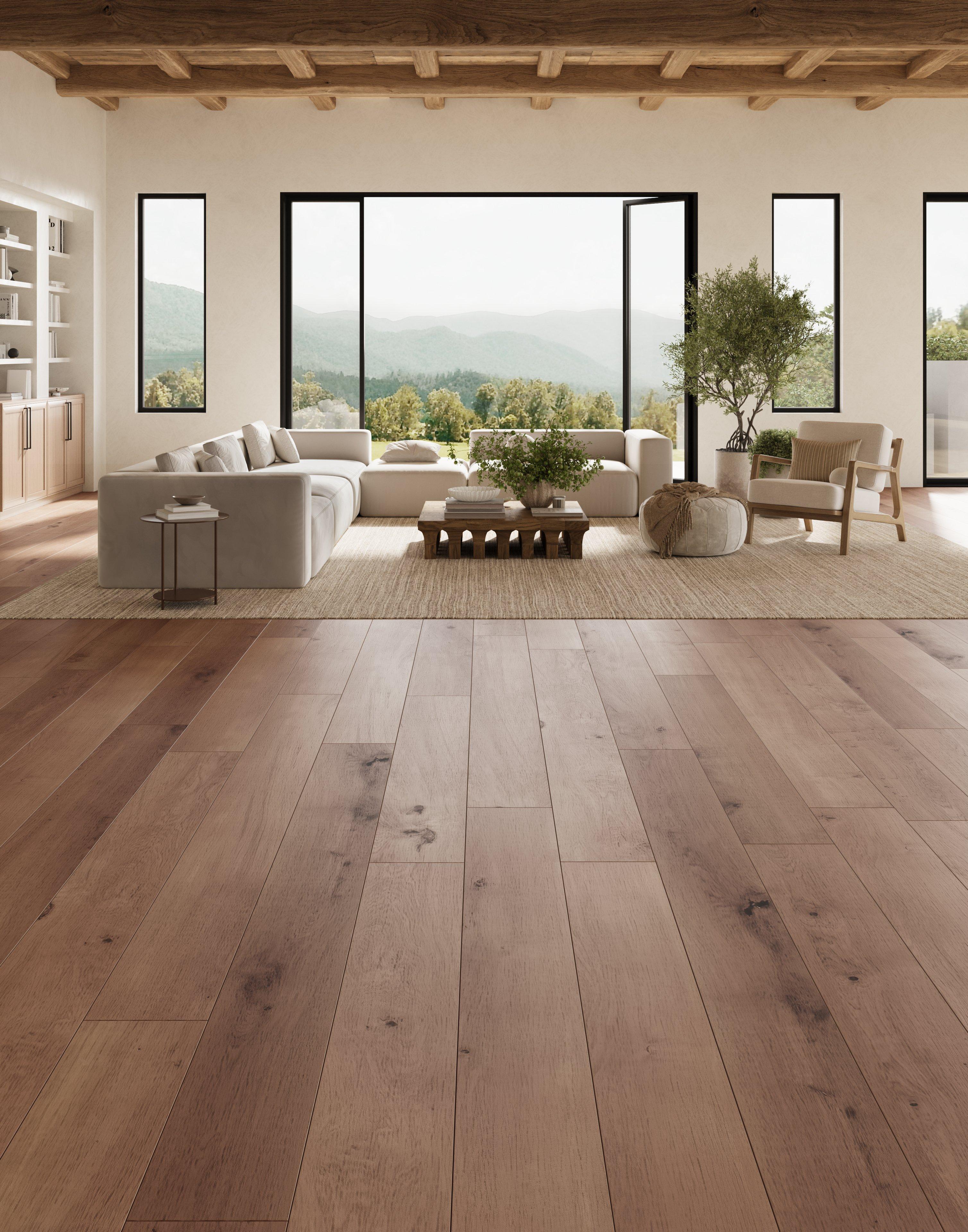 Cheshire White Oak Wire-Brushed Sawn Engineered Hardwood