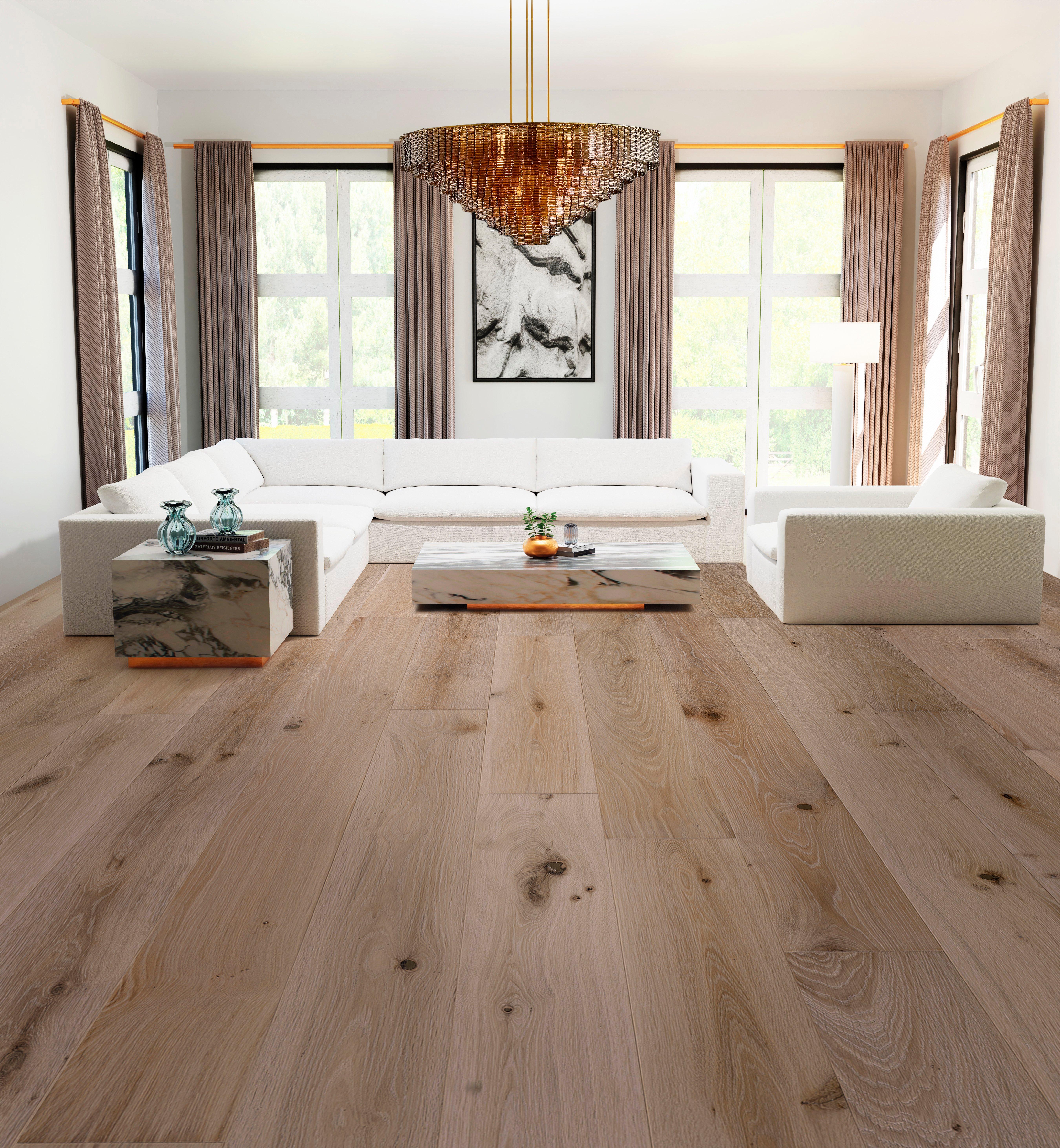 Tumbleweed White Oak Wire-Brushed Sawn Engineered Hardwood Tumbleweed White Oak Wire-Brushed Sawn Engineered Hardwood