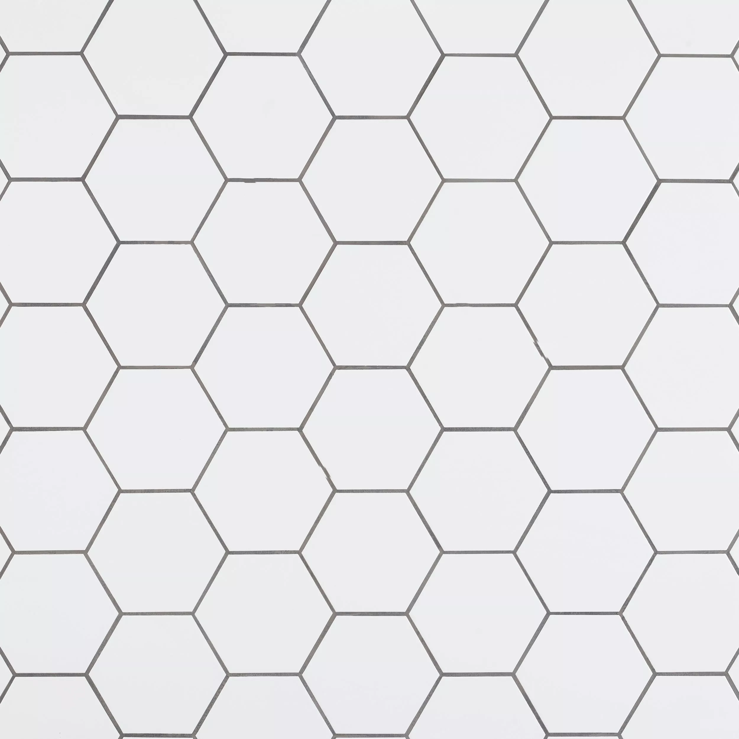 Brooklyn Matte White Hexagon Ceramic Wall Tile