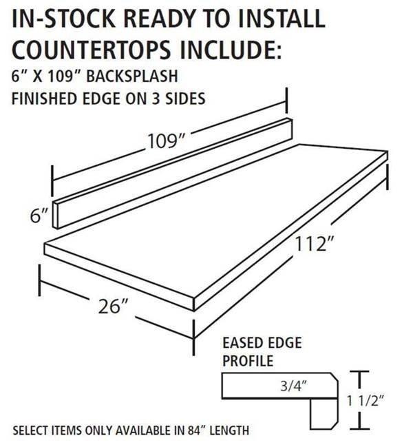 Ready To Install Ice White II Quartz Prefab Slab Includes Backsplash