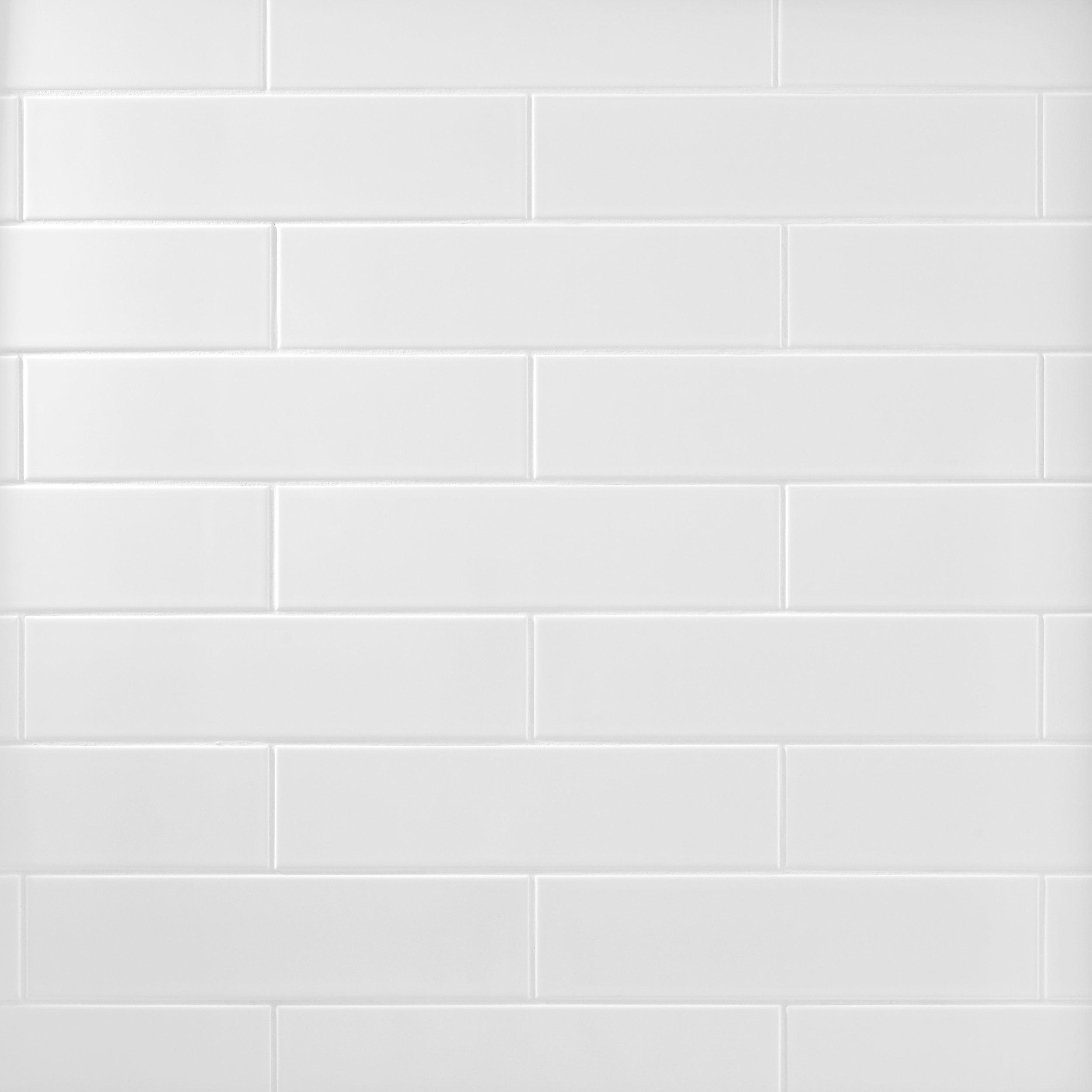 Metro White Glossy II Ceramic Tile Floor and Decor