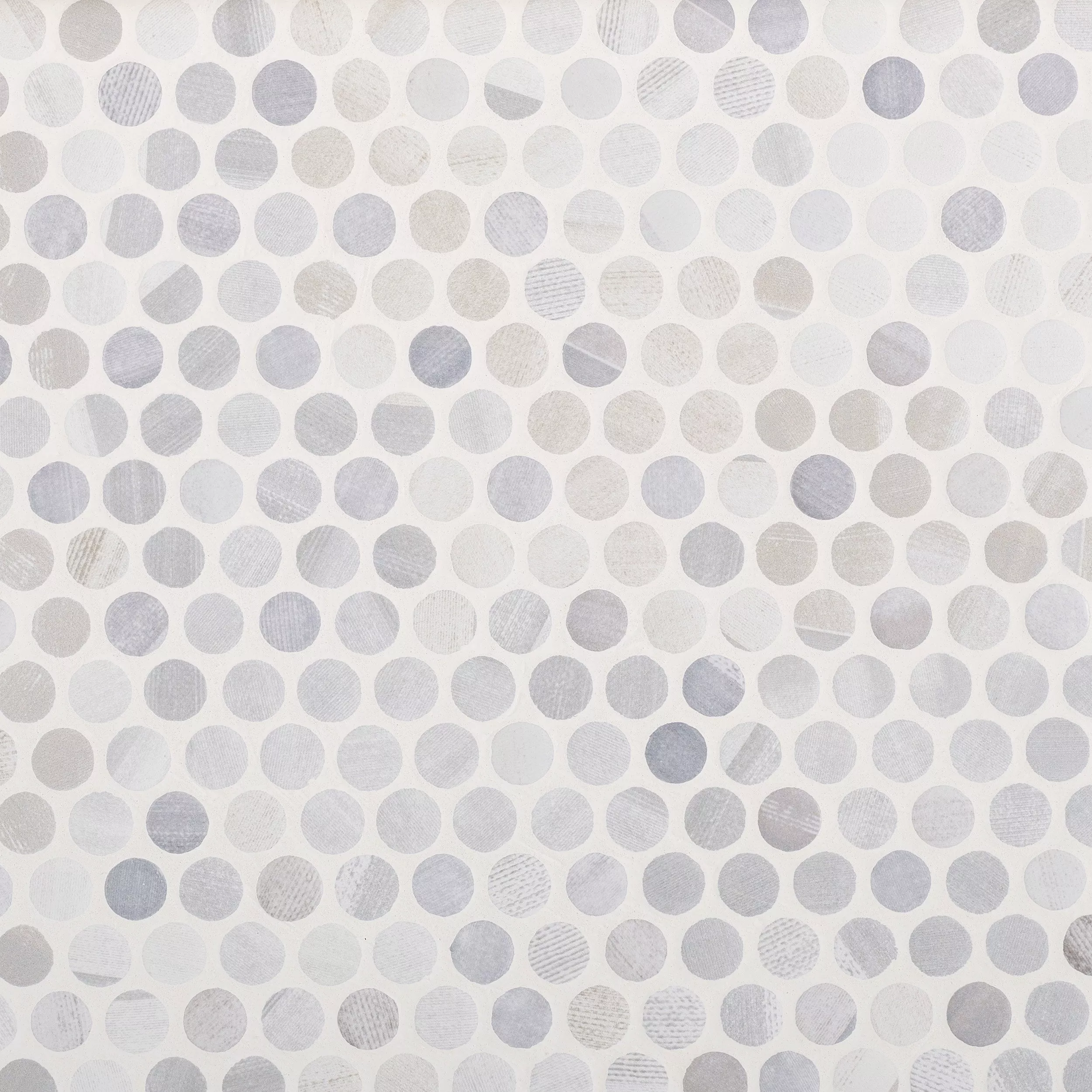 Beaumont Shadow Ceramic Mixed Penny Mosaic