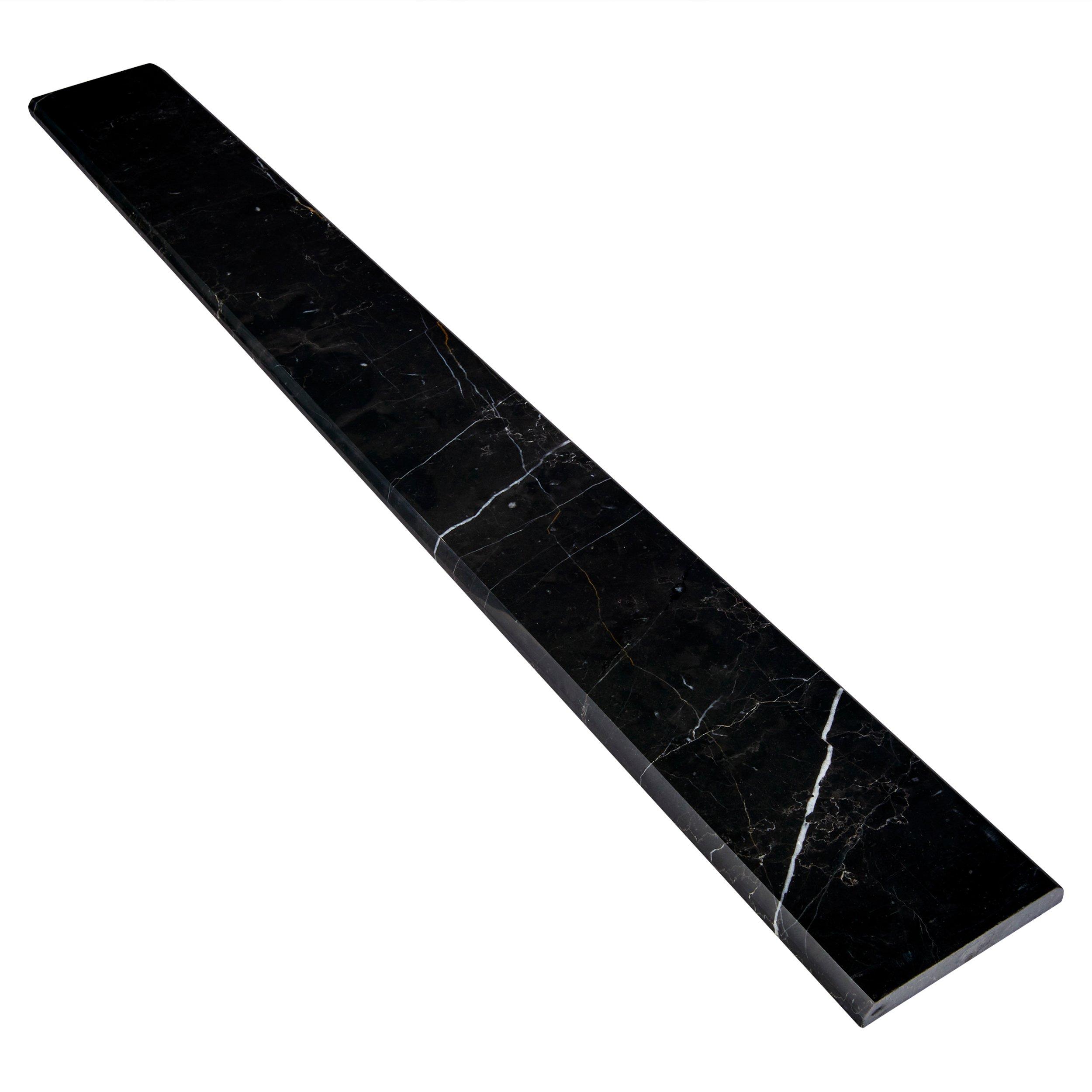 Sable Black 4x36 in. Marble Threshold