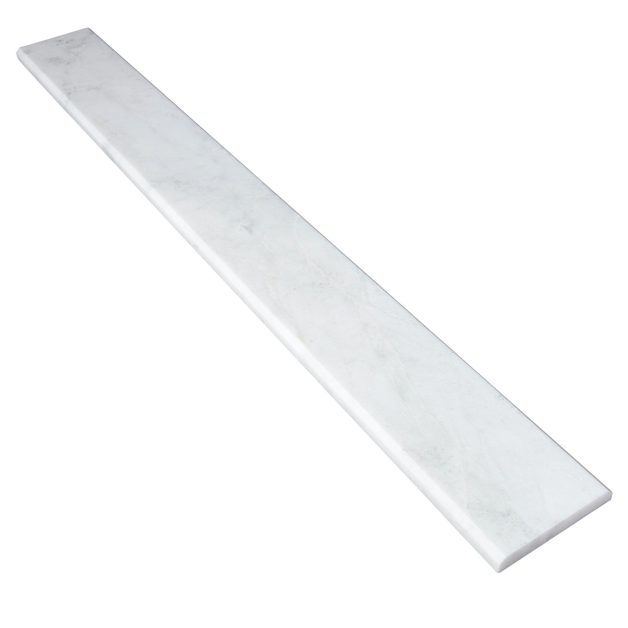 Bianco Carrara 4x36 in. Marble Threshold 4 X 36