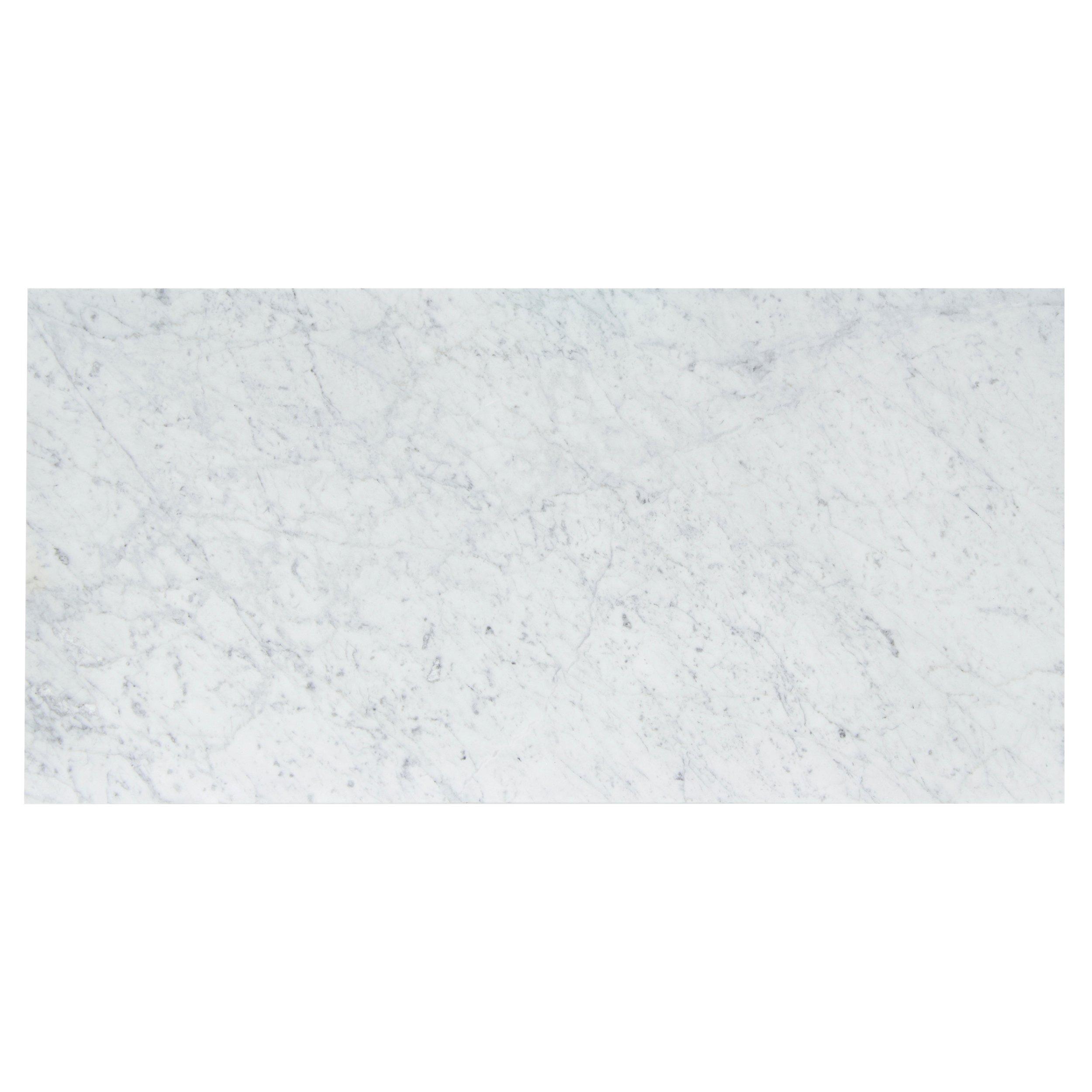 Bianco Carrara Polished Marble Tile
