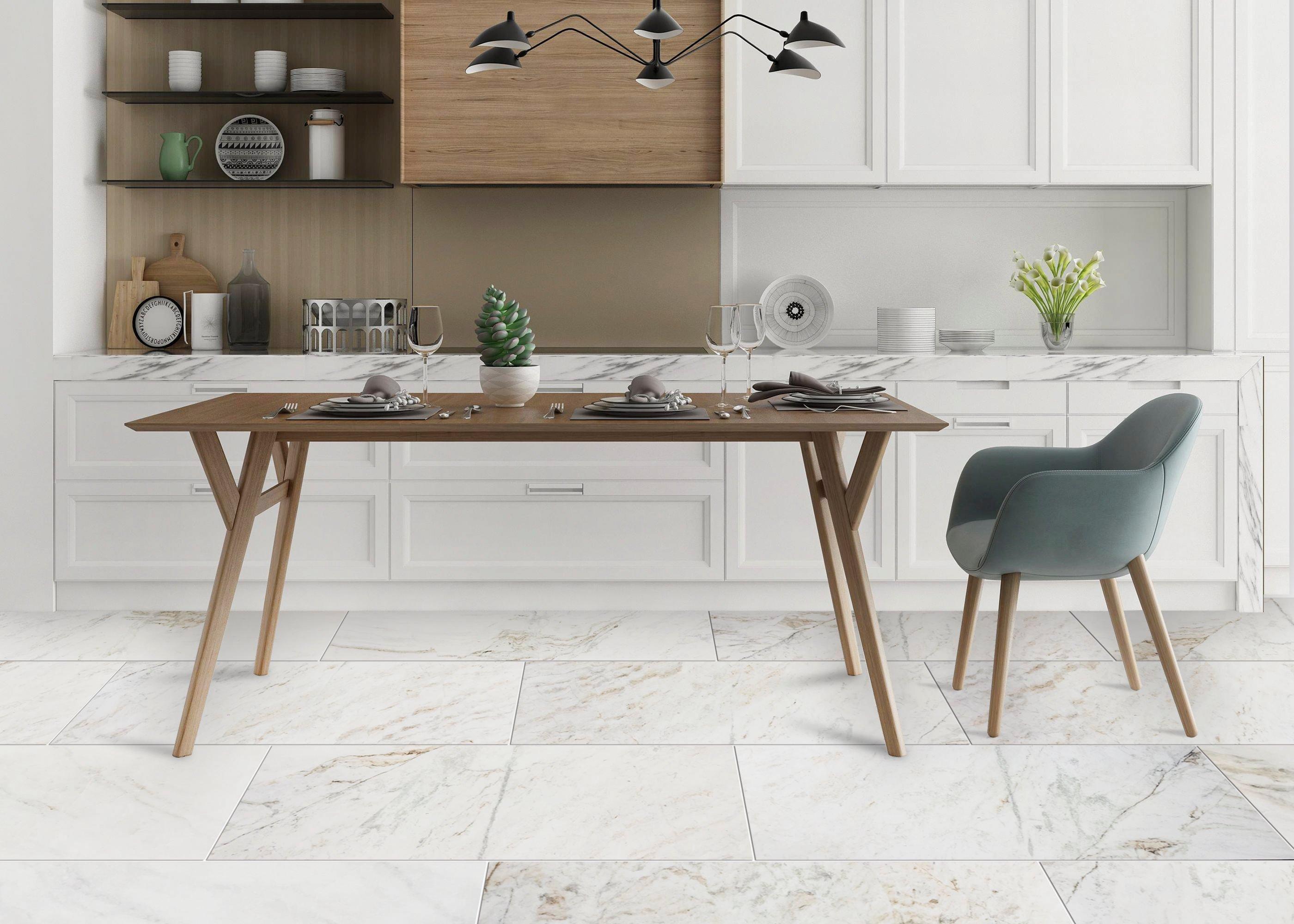 Bianco Orion Polished Marble Tile