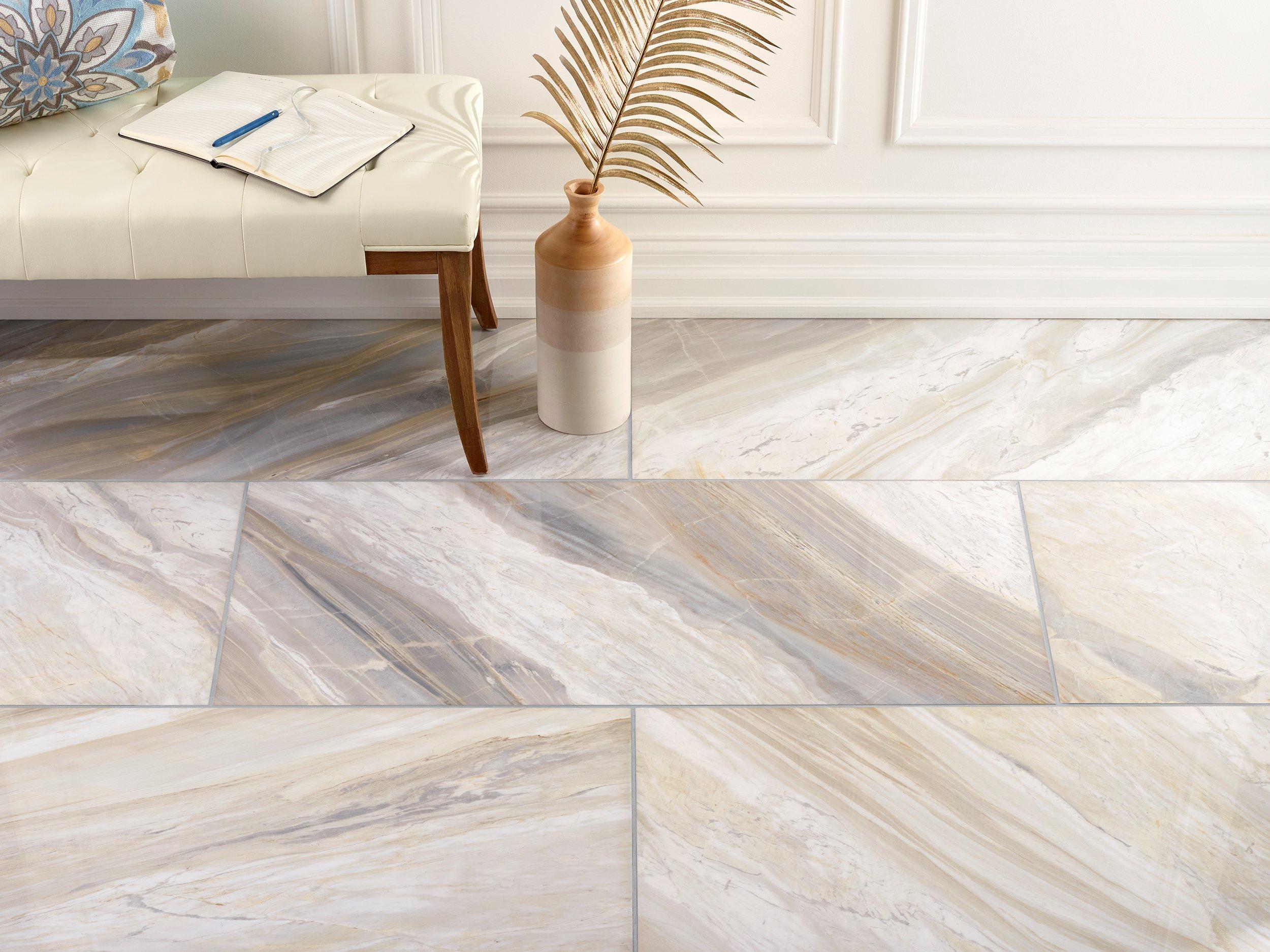 Sienna Azul Polished Marble Tile