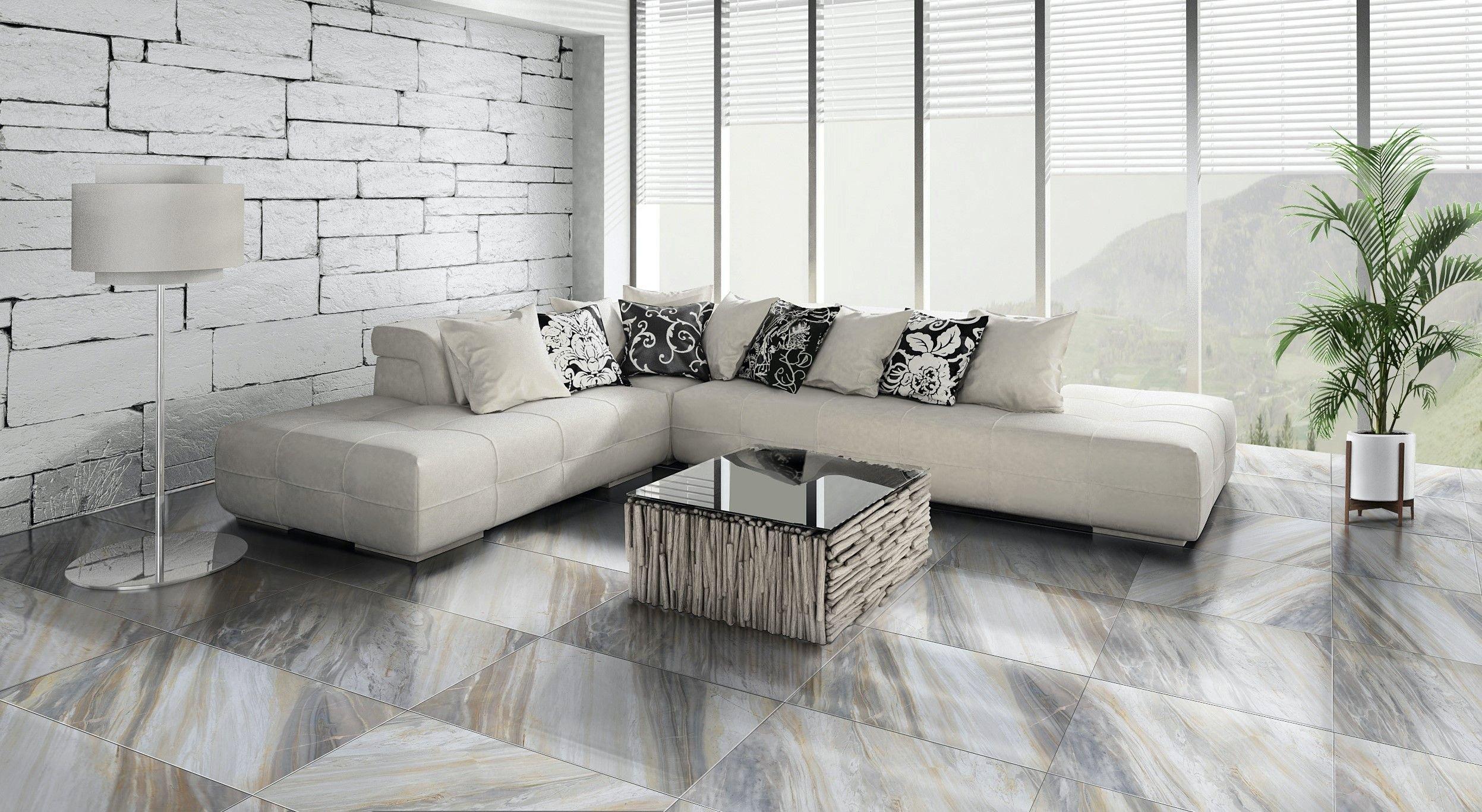 Sienna Azul Polished Marble Tile