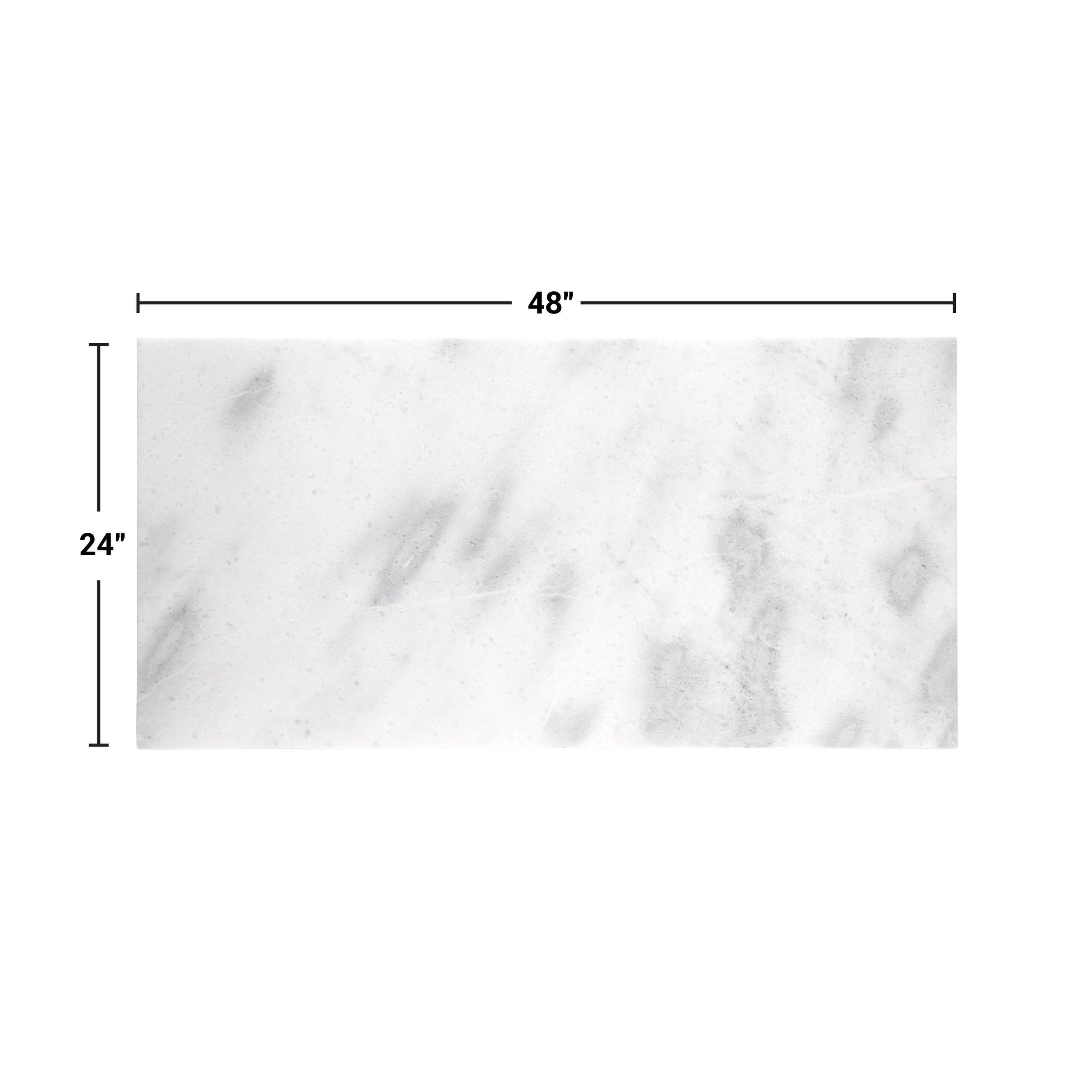 Provincial White Polished Marble Tile