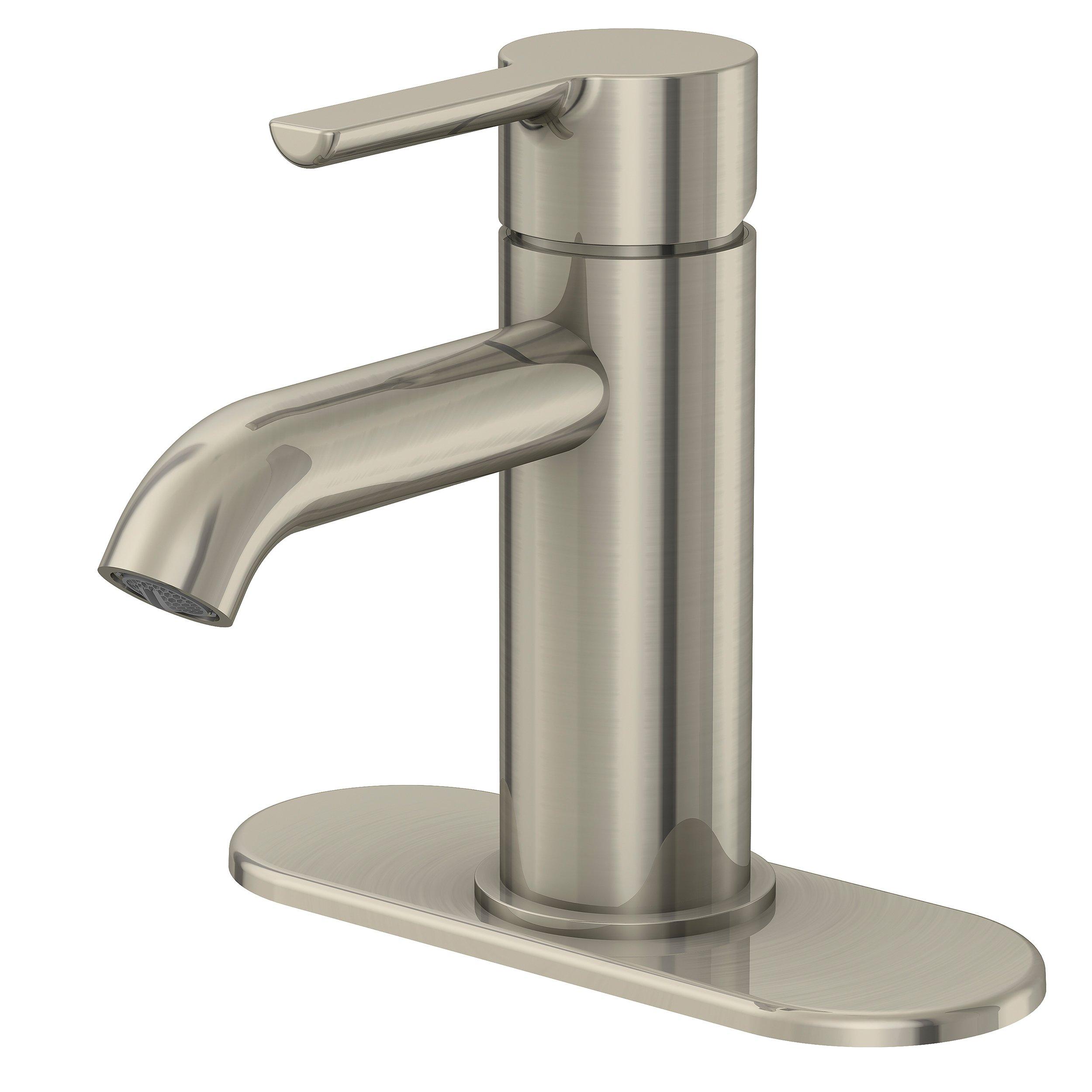 Rhiver Monoblock Brushed Nickel Bath Faucet