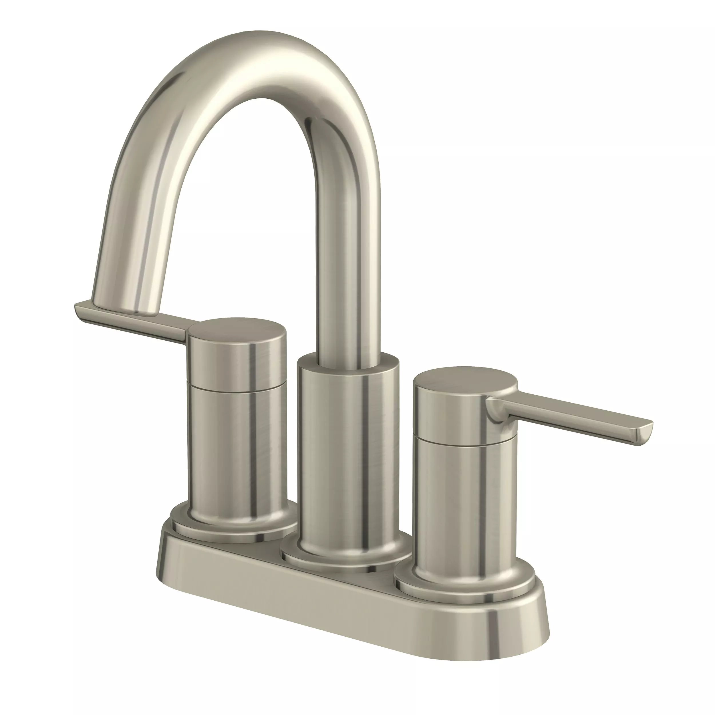 Rhiver 4 in. Center Set Brushed Nickel Faucet