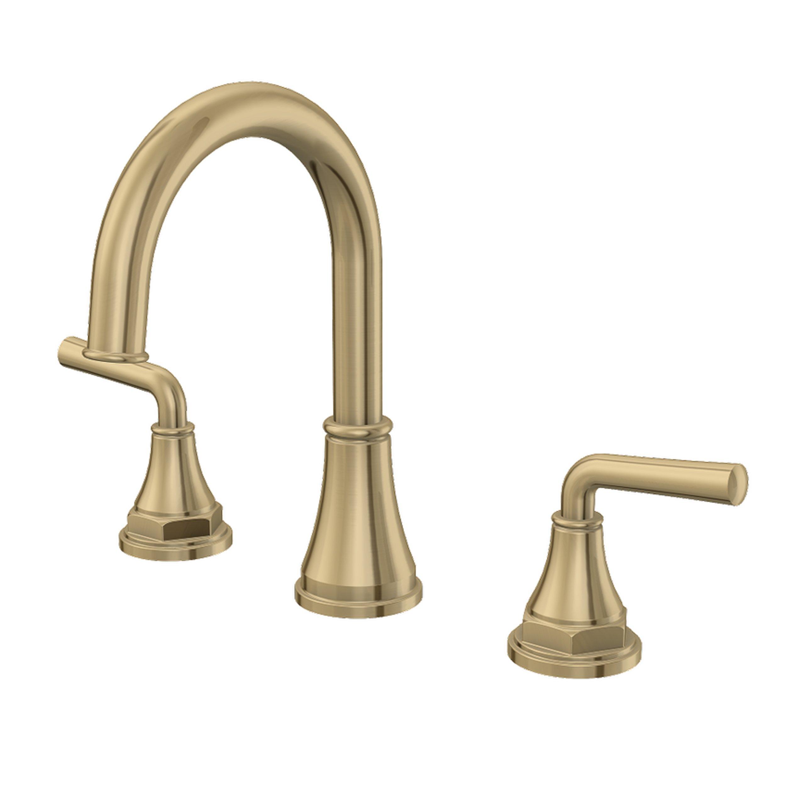 Tano 8 In Widespread Brushed Gold Faucet 6 To 12 In X 626 In 100840586 Floor And Decor