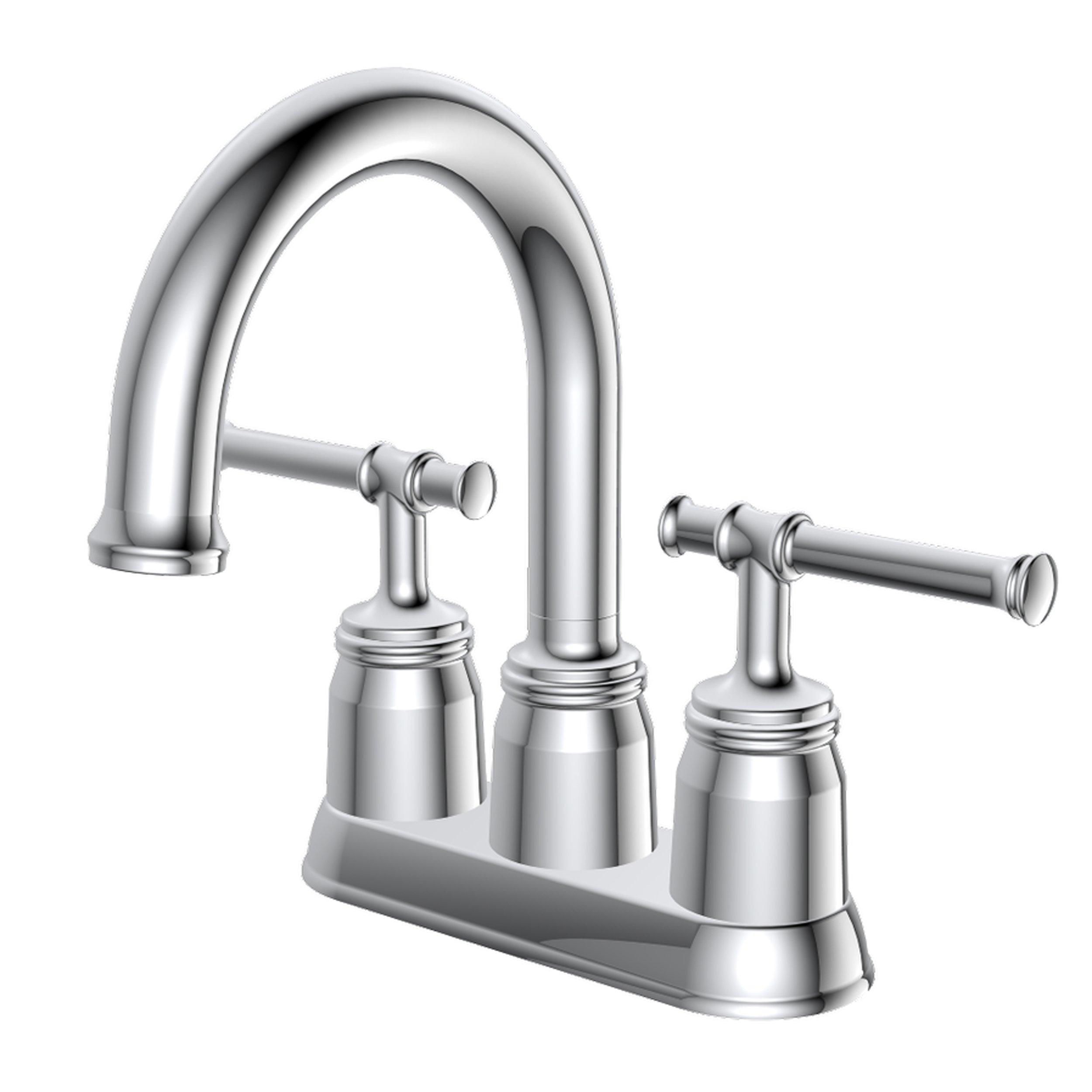 Calder 4 in. Center Set Chrome Bath Faucet