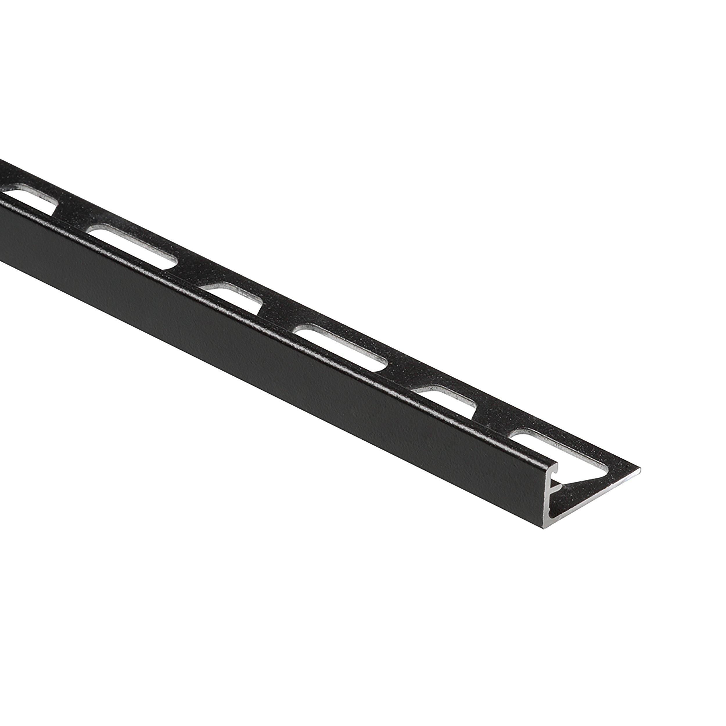Schluter Schiene Edge Trim 3/8in. Aluminum Matte Black