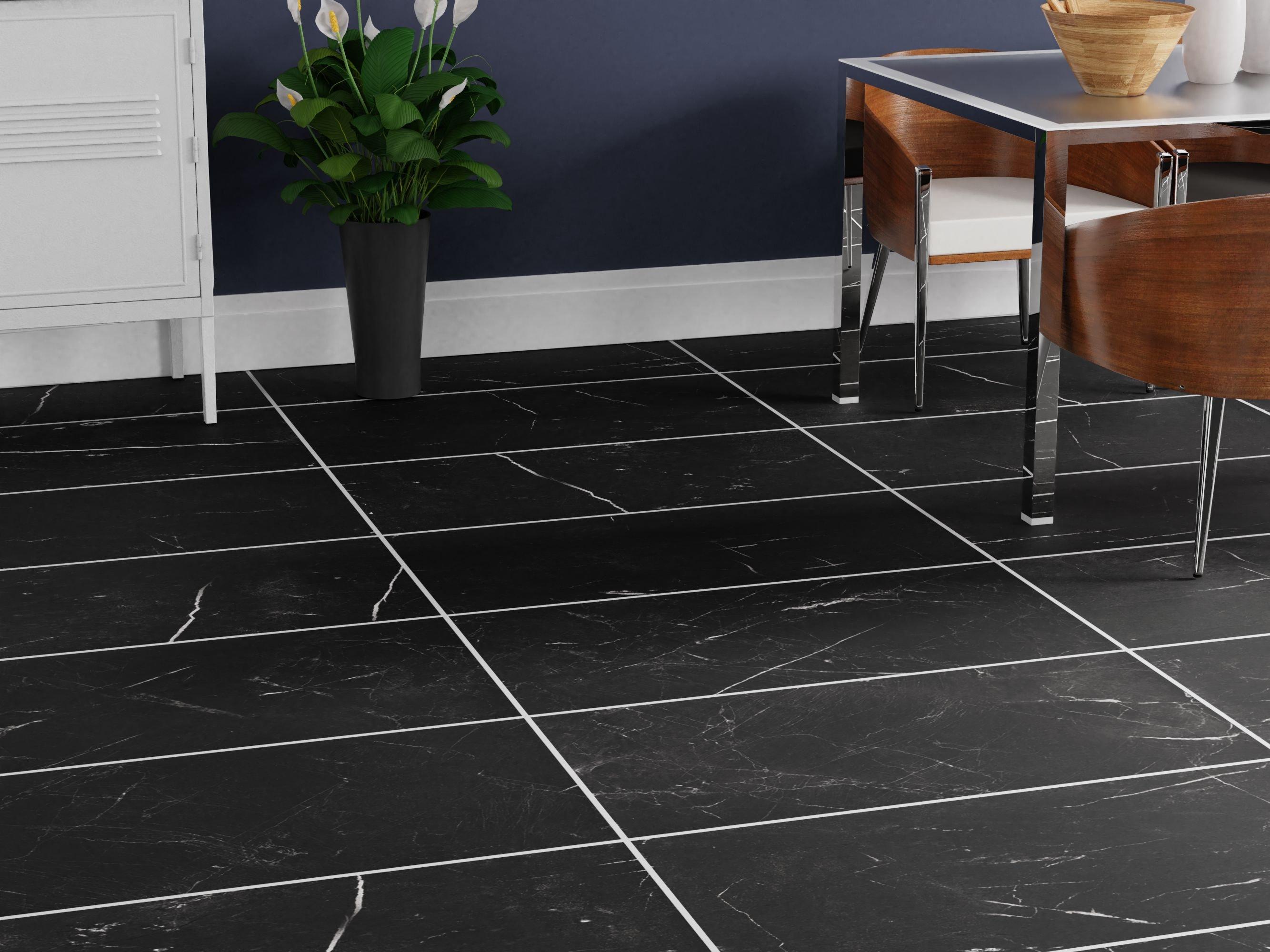 Cambrian Black Marble Luxury Vinyl Tile – All Your Flooring