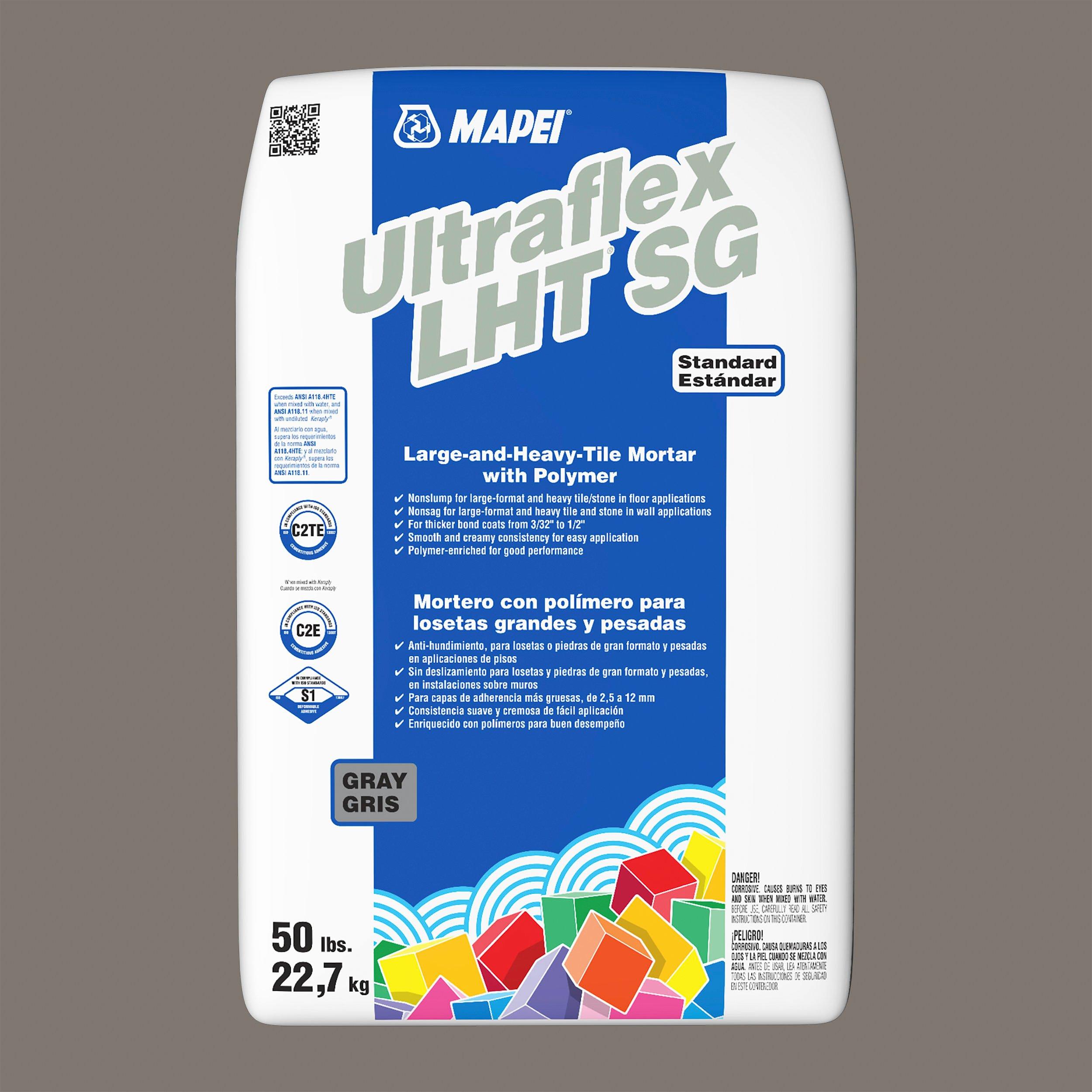 Mapei UltraFlex1 Gray Mortar 50lb. 100037092 Floor and Decor