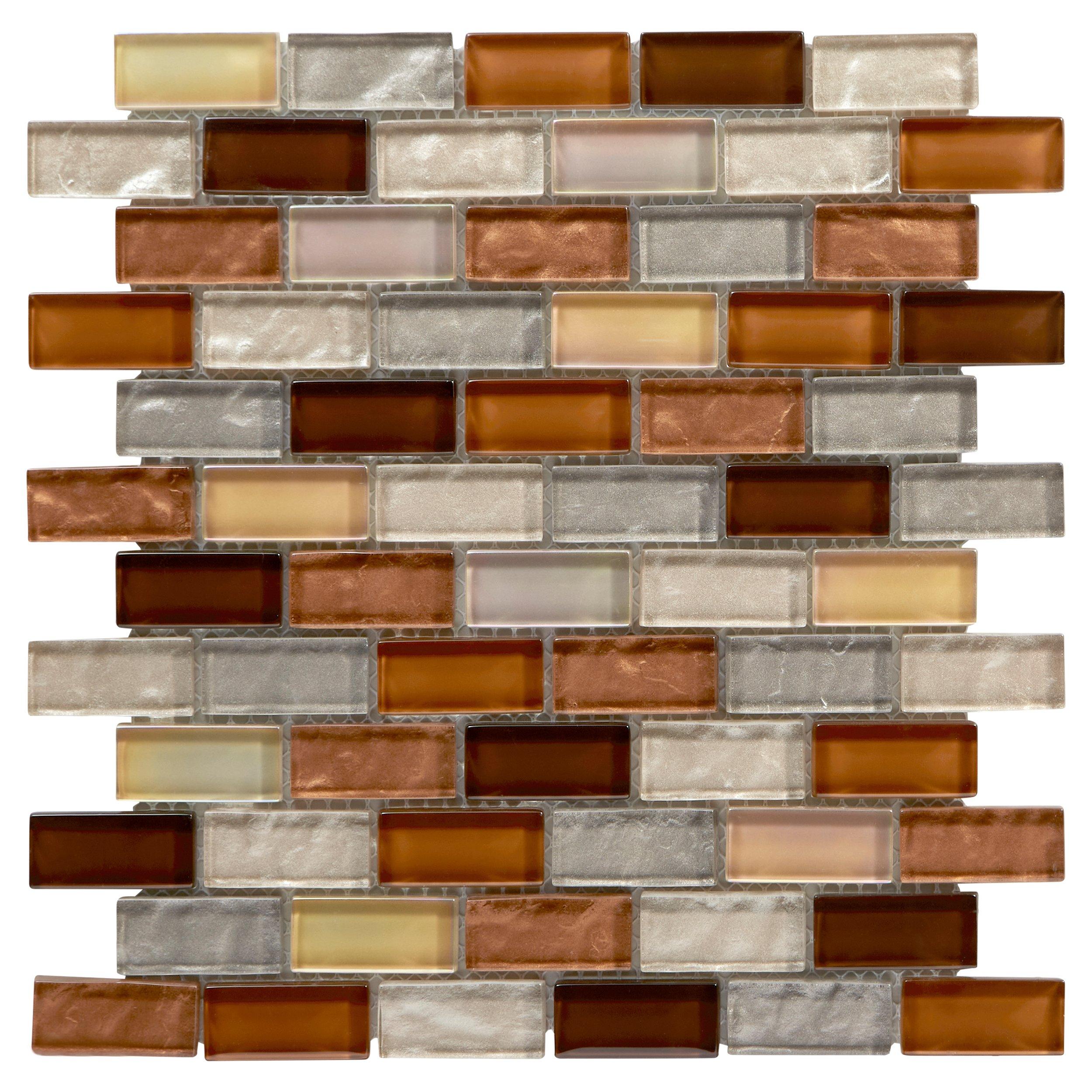 Agrigento II 1 x 2 in. Brick Glass Mosaic