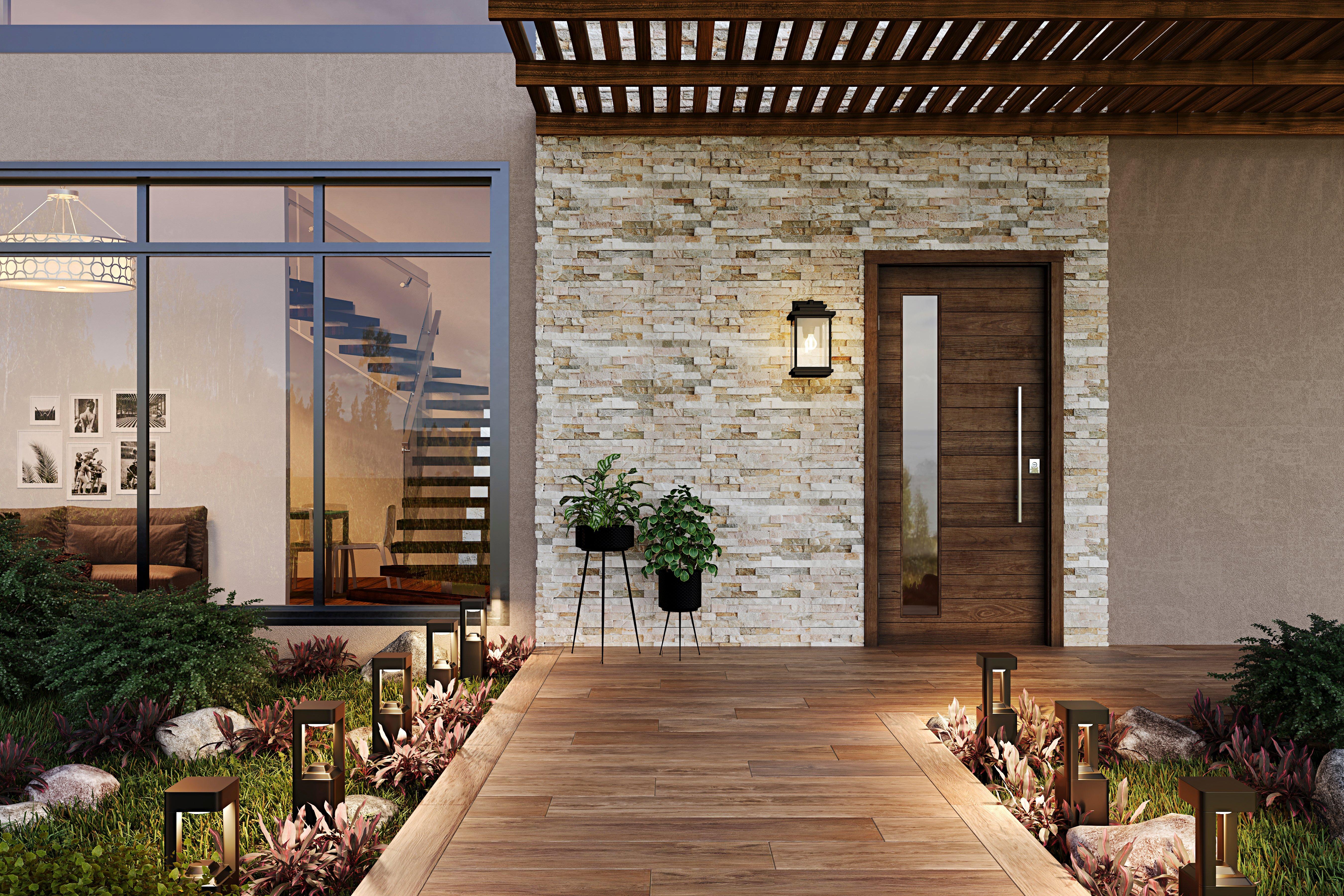 Austel Brown Wood Plank Porcelain Tile