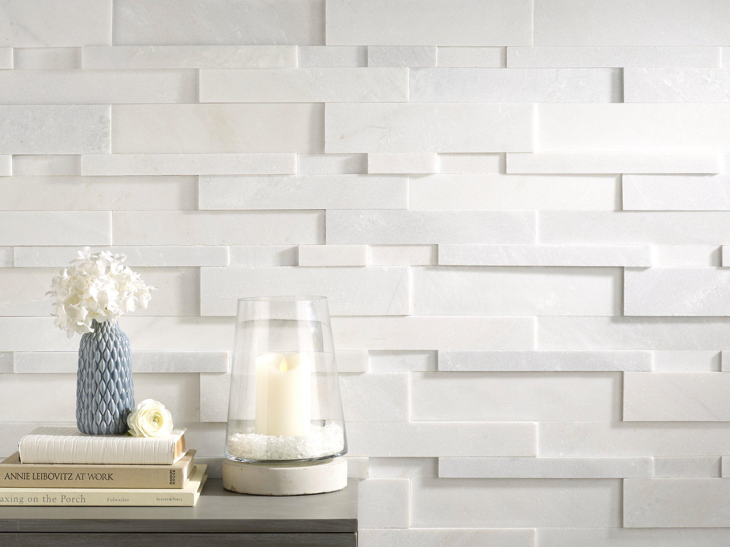 Lexington White Quartzite Ledger Panel