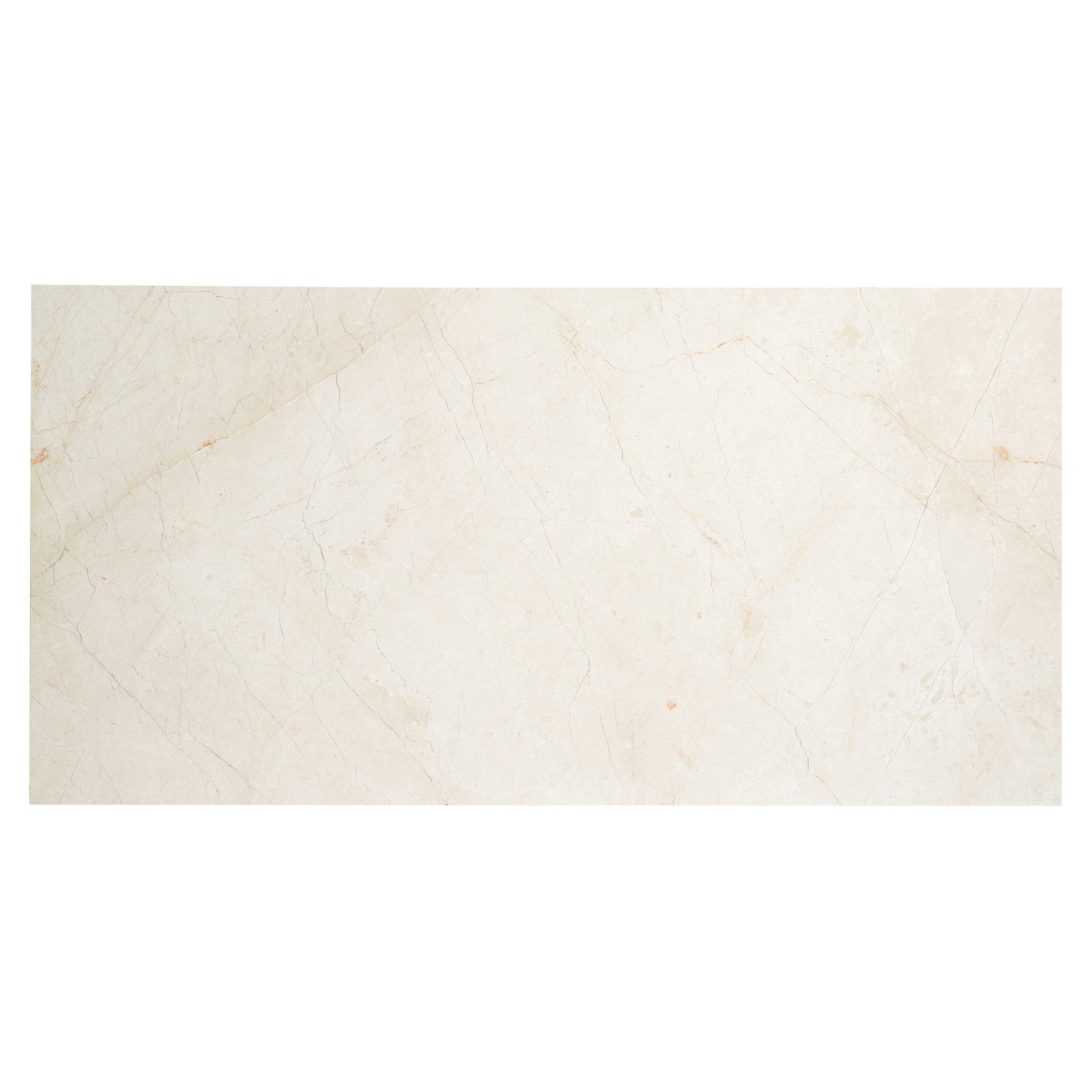 Sophia Marfil Polished Marble Stone Tile Floor and Decor