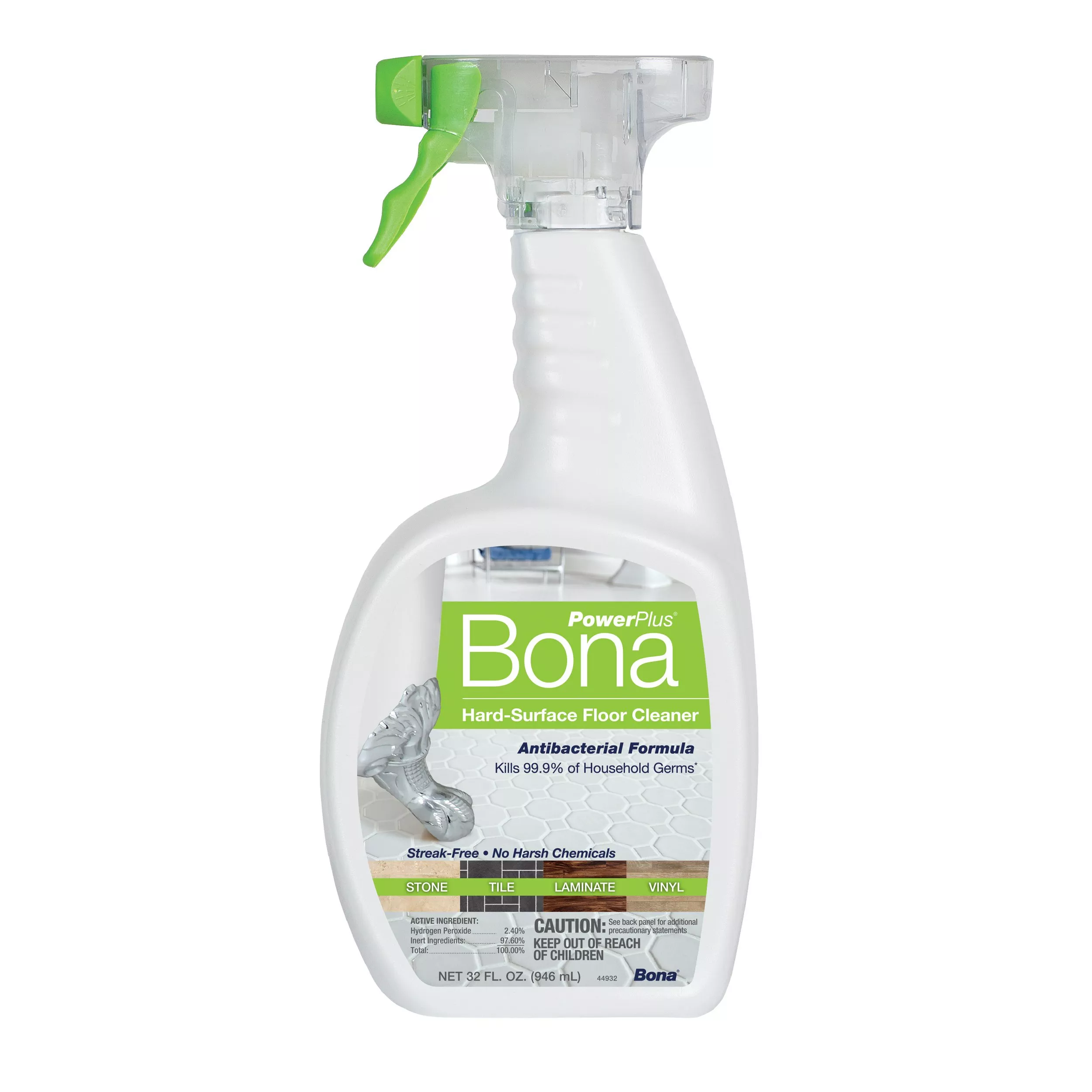 Bona PowerPlus Hard Surface Antibacterial Cleaner Spray