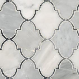 Arabesque Mosaic Tile Floor Decor, Gray Arabesque Tile
