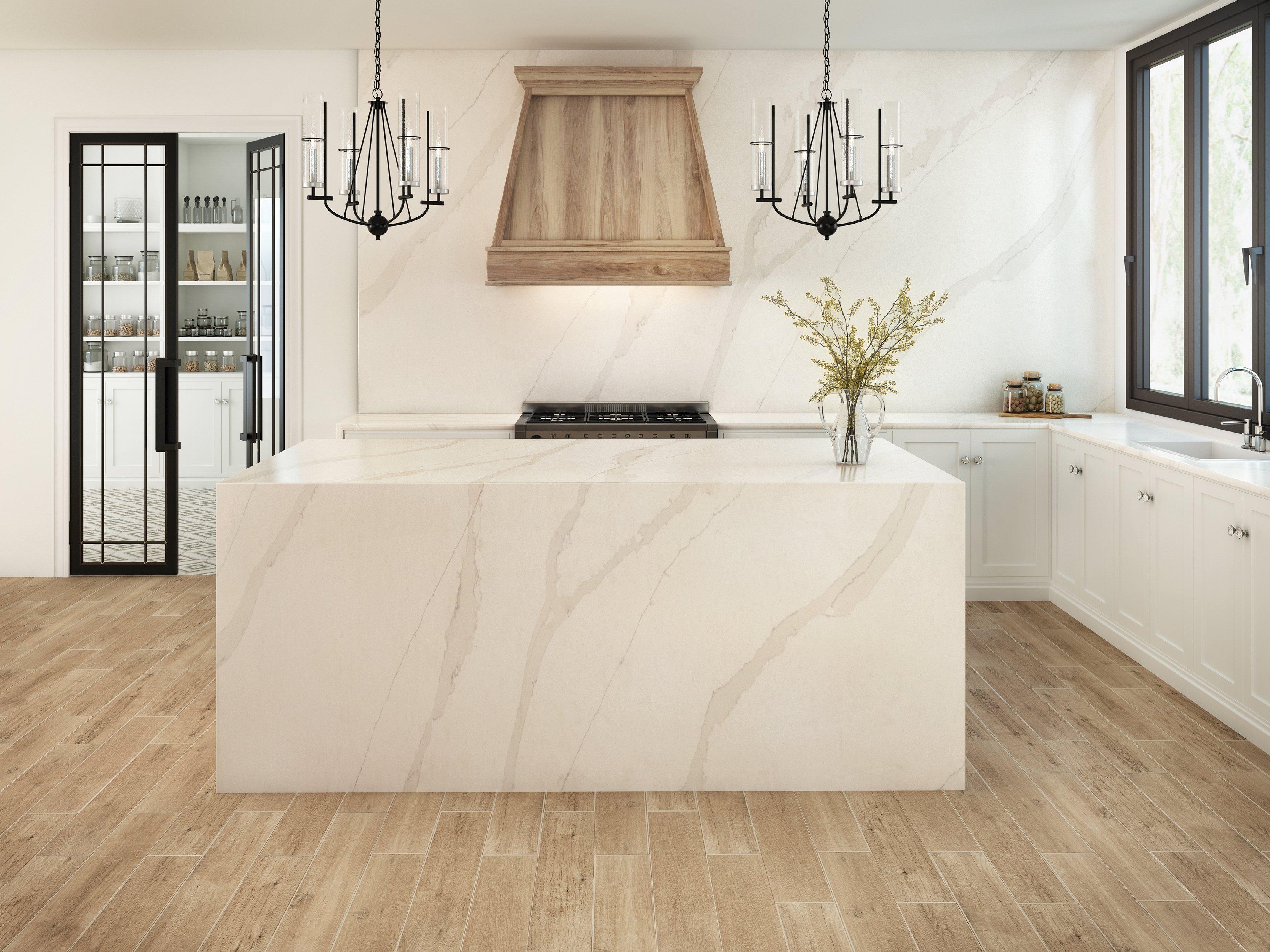 Sample - Calacatta Independence Quartz Custom Countertop | Floor And Decor