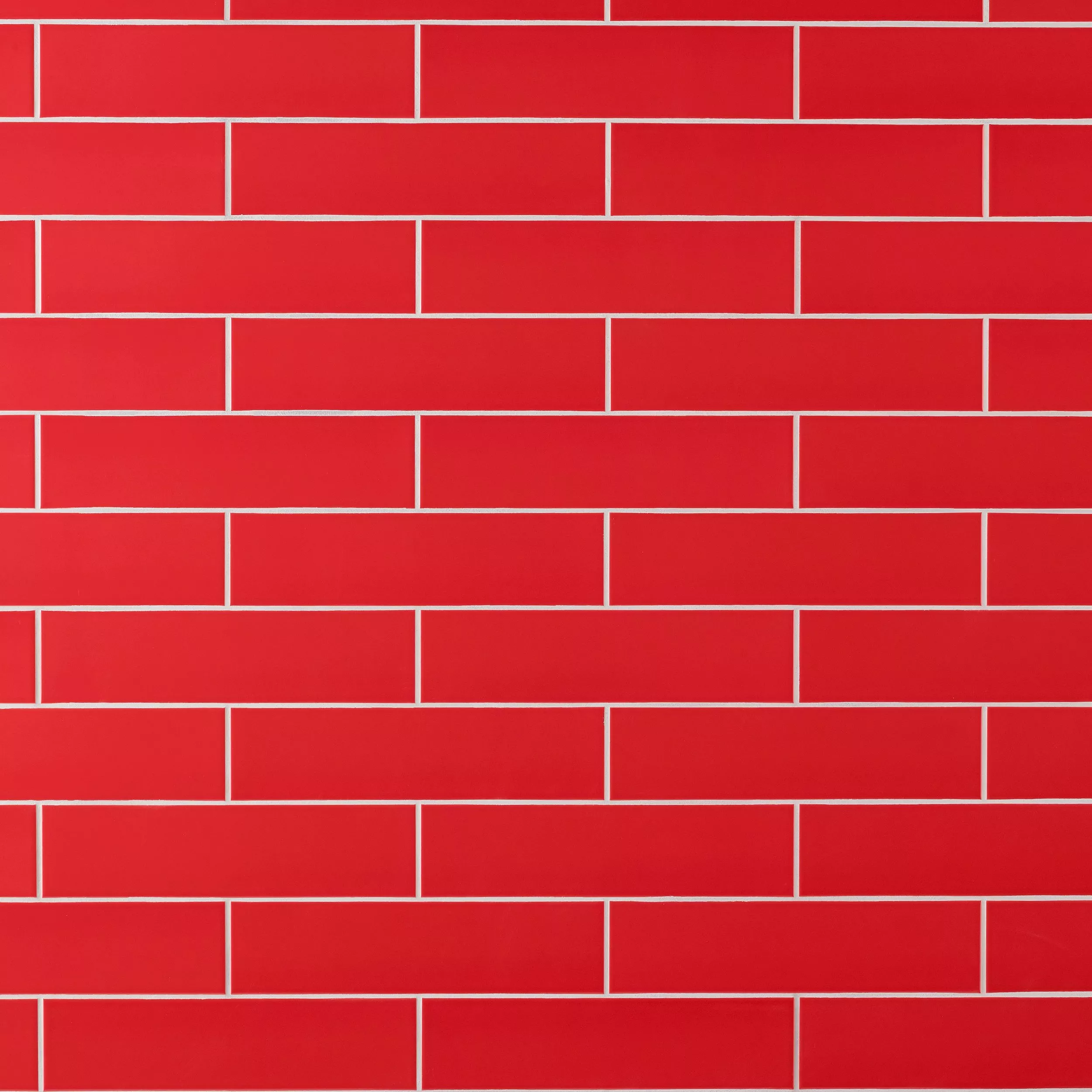 Red Hot III Polished Ceramic Wall Tile