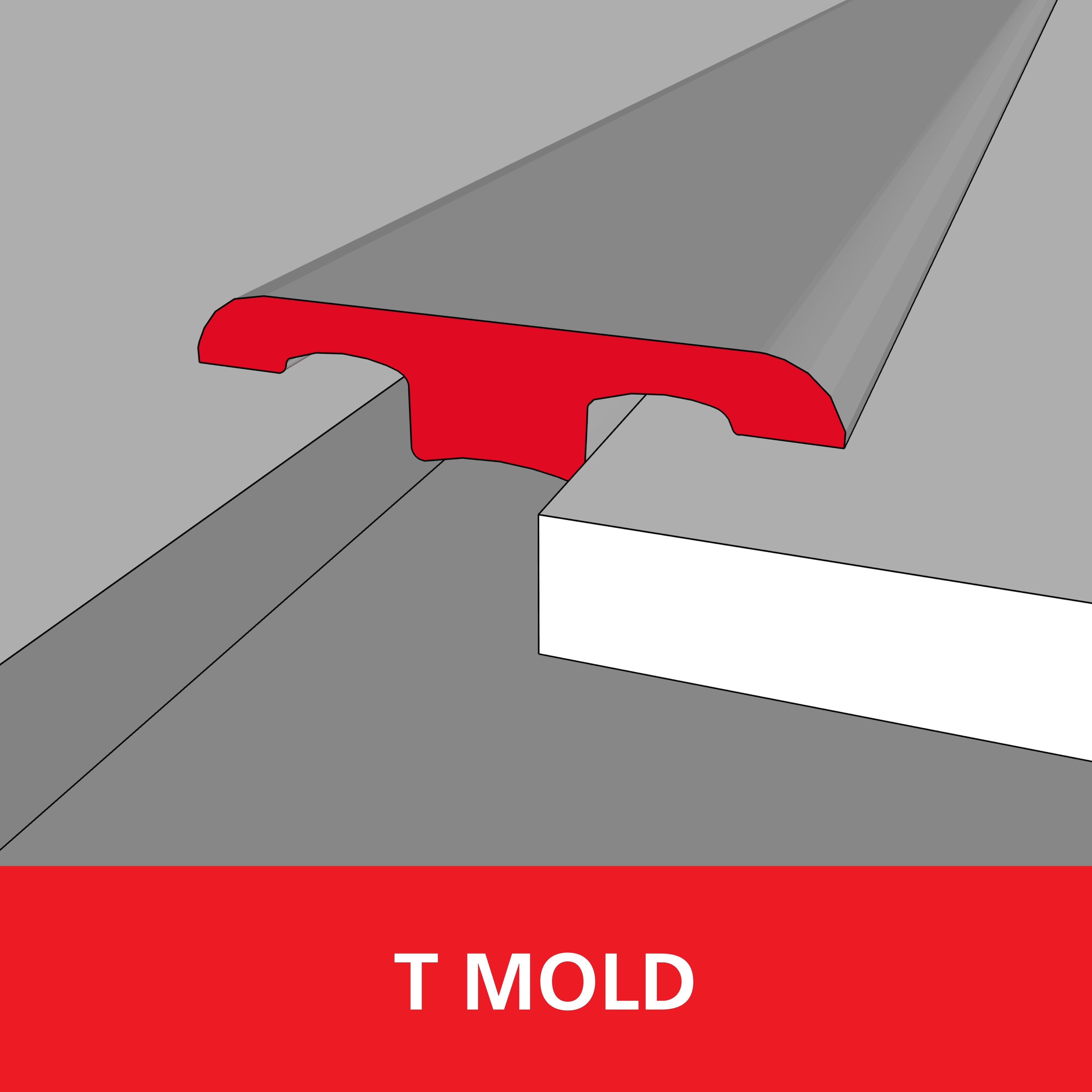 Color 37910P 3/5in. Bamboo T Mold