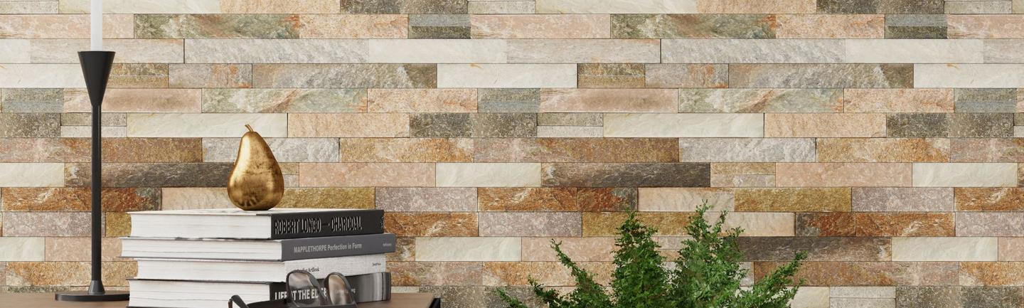 Faux Limestone Cork Wall Tiles