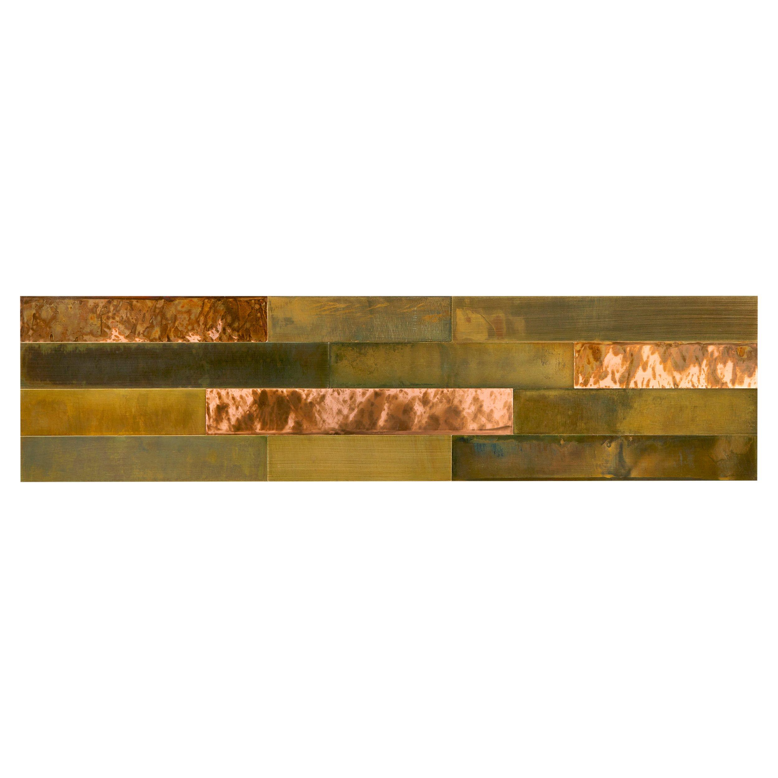 Burnished Umber Metal Peel & Stick Panel