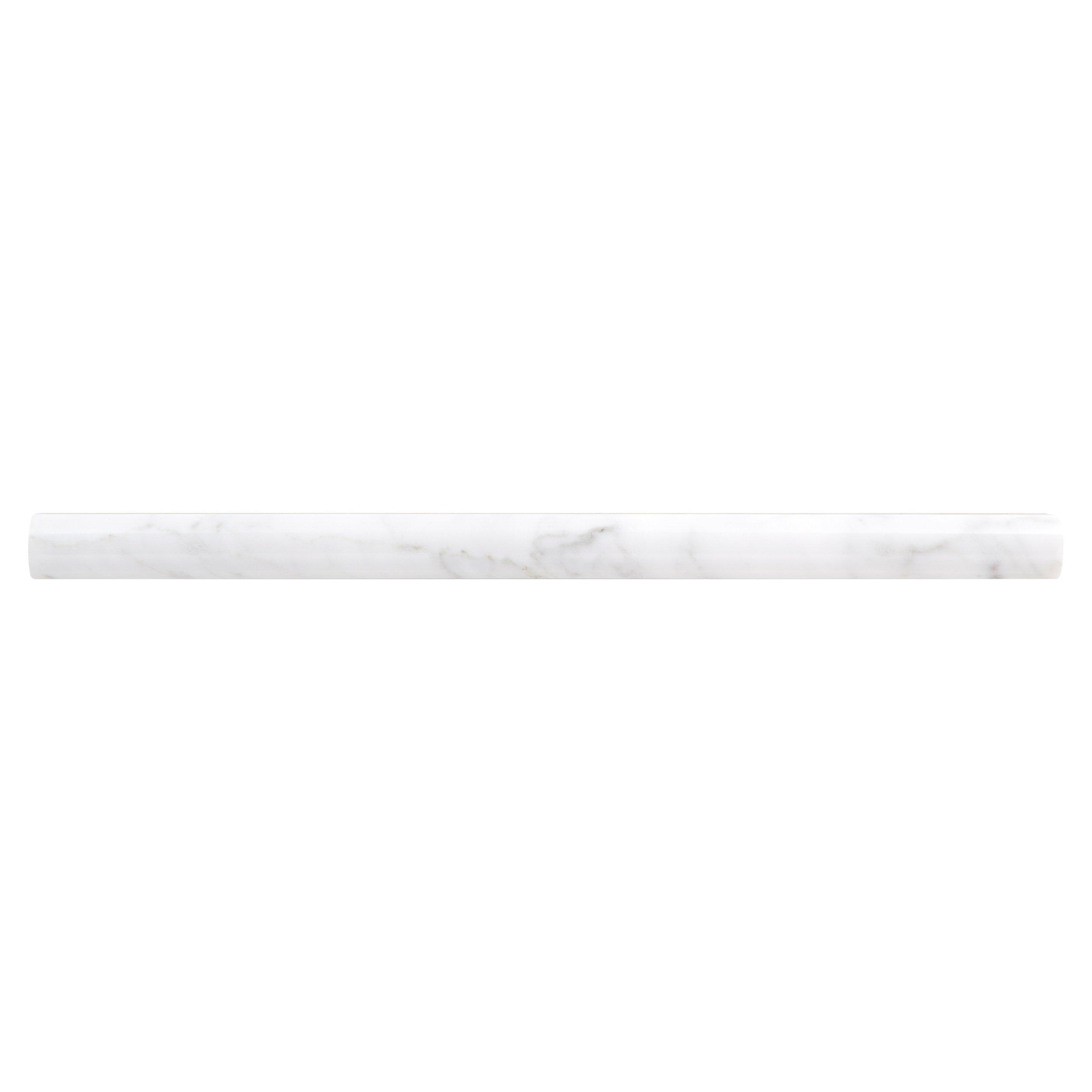 Bianco Carrara Marble Polished Pencil