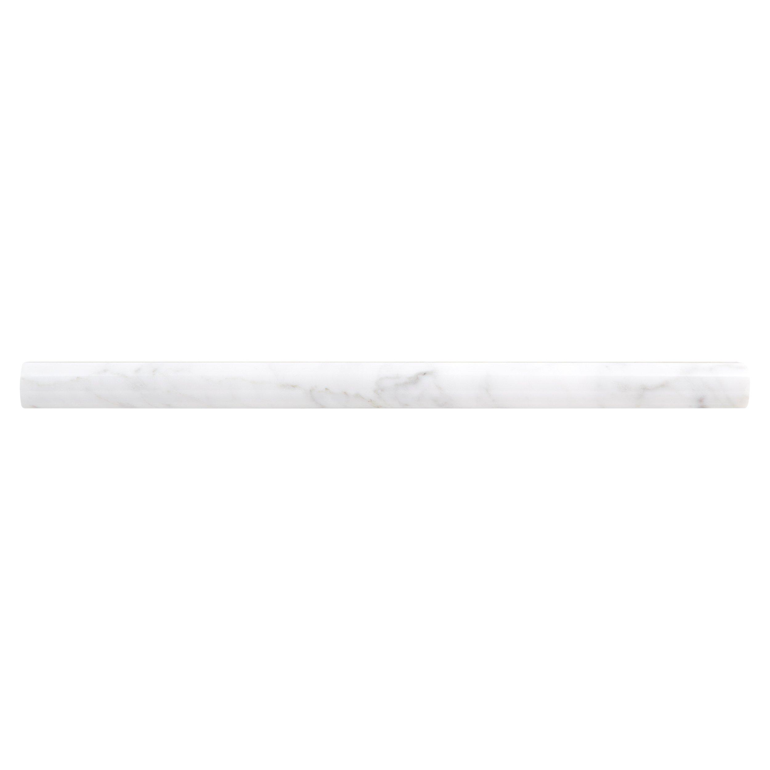 Bianco Carrara Polished Marble Pencil