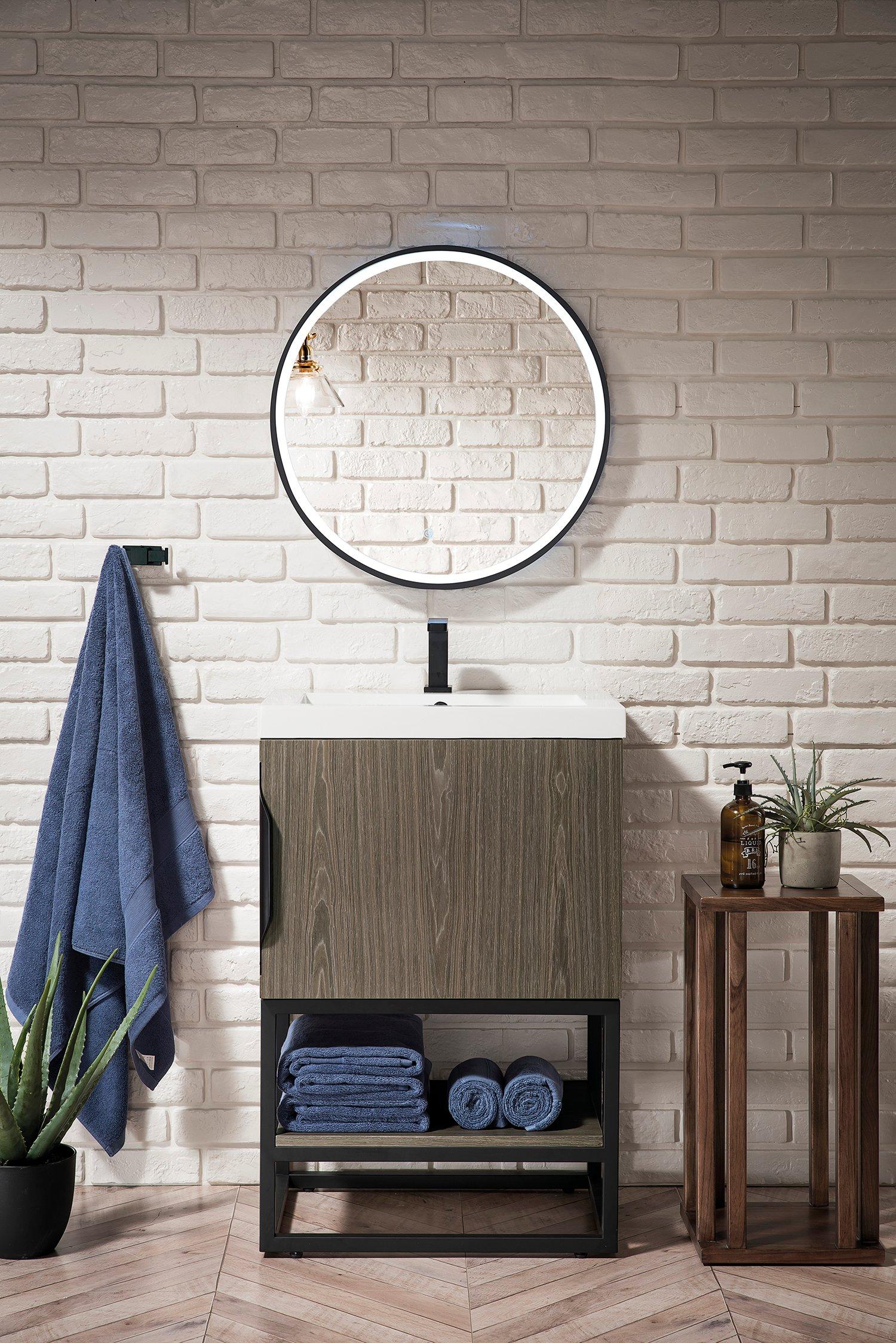 Columbia Vanity with Black Hardware