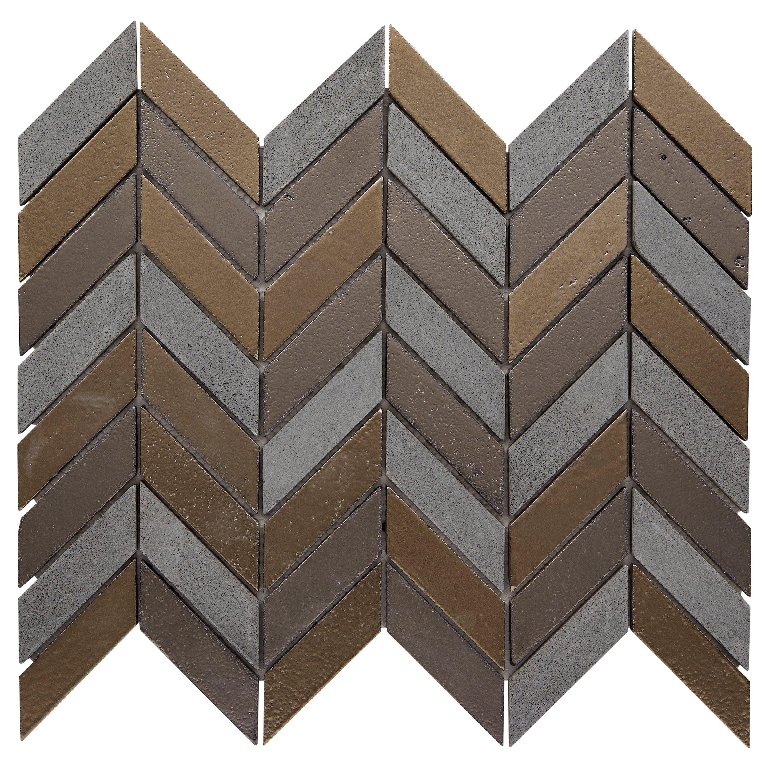 Metallic Lava Insignia Basalt Mosaic 12 x 12 100879964 Floor and