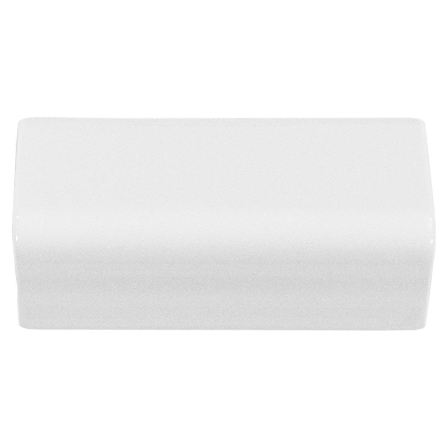 Bright White Ice Vcap Corner Wall Tile
