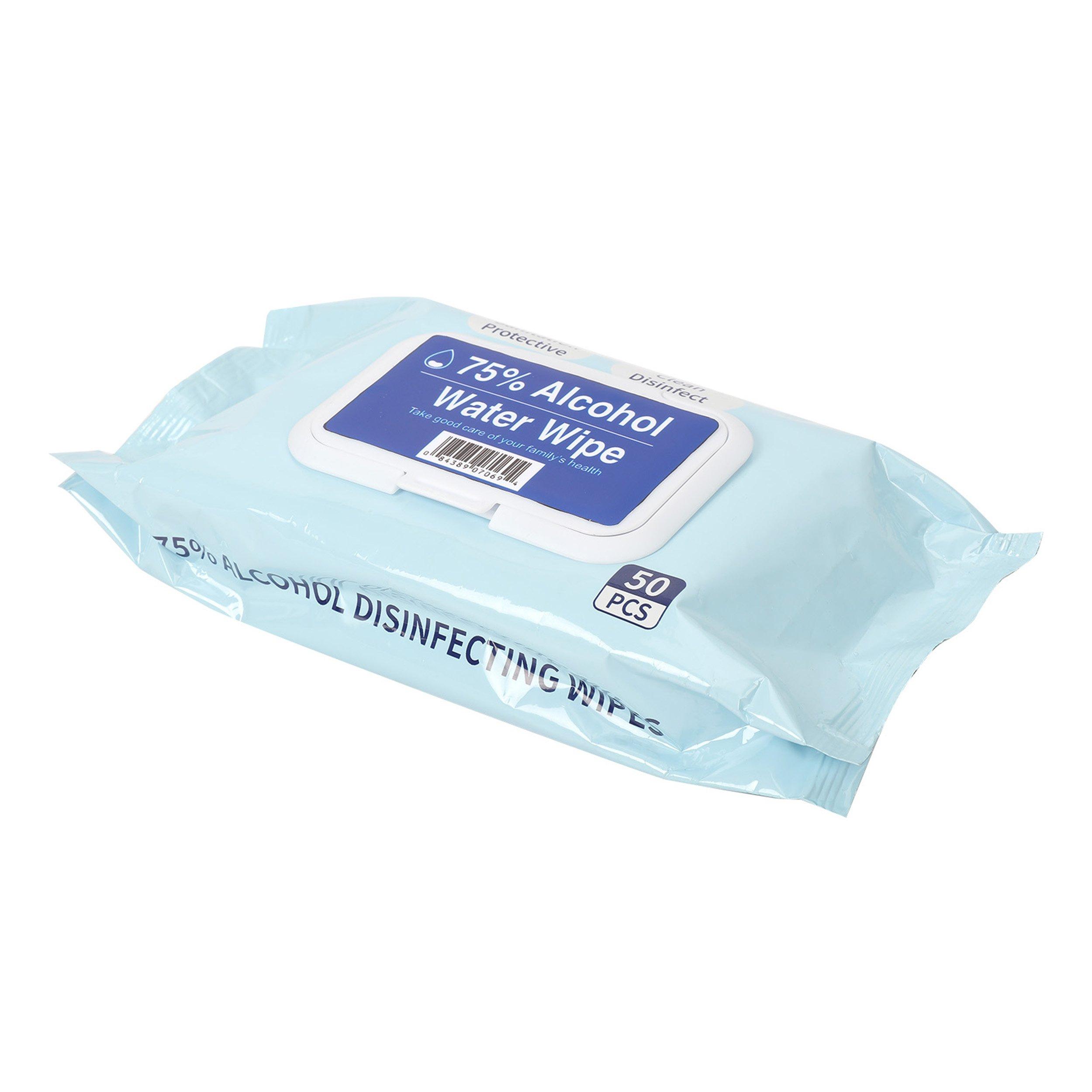 Alcohol Cleaning Wipes- 50 Per Pack- 75% Alcohol - David Scott Company