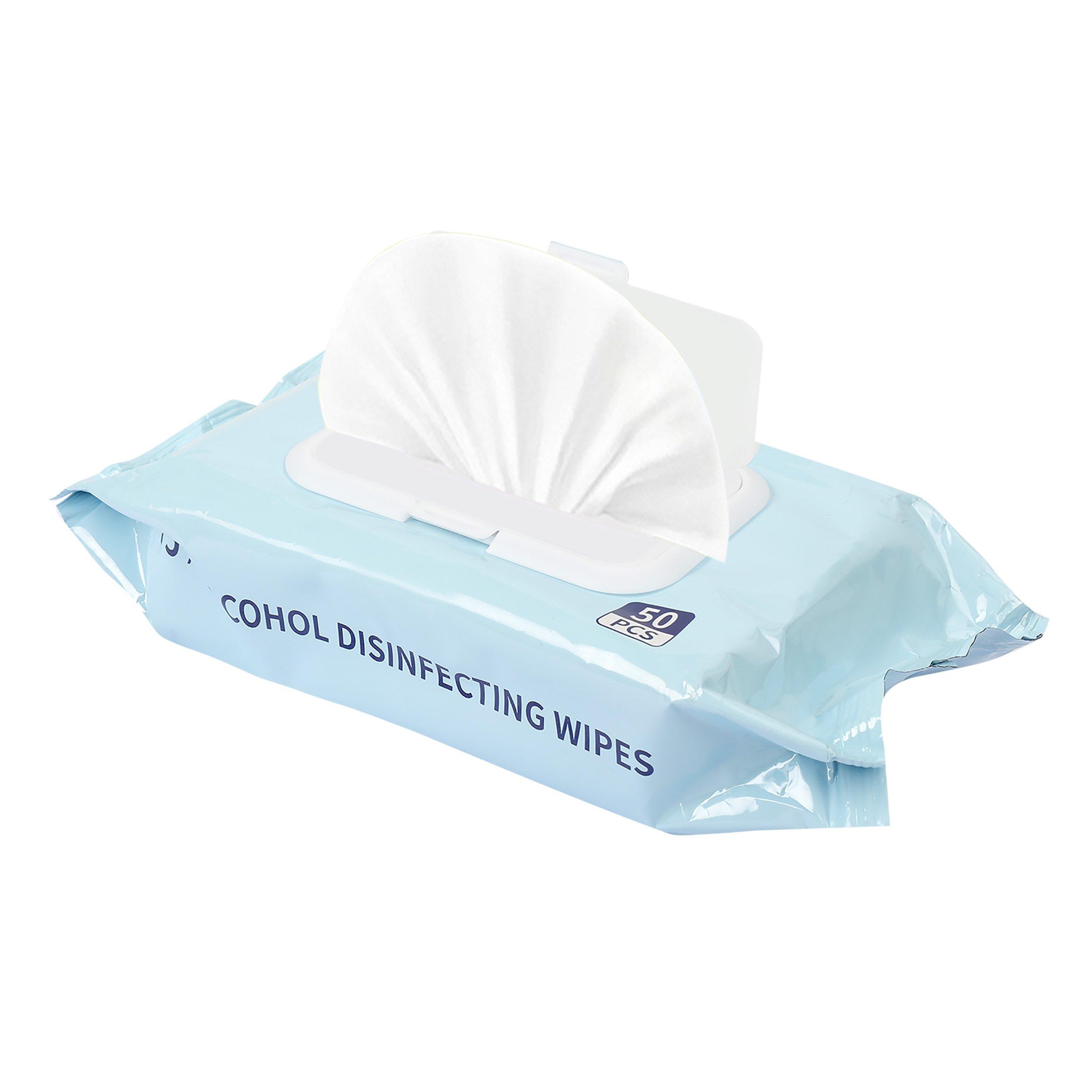 Alcohol Cleaning Wipes- 50 Per Pack- 75% Alcohol - David Scott Company