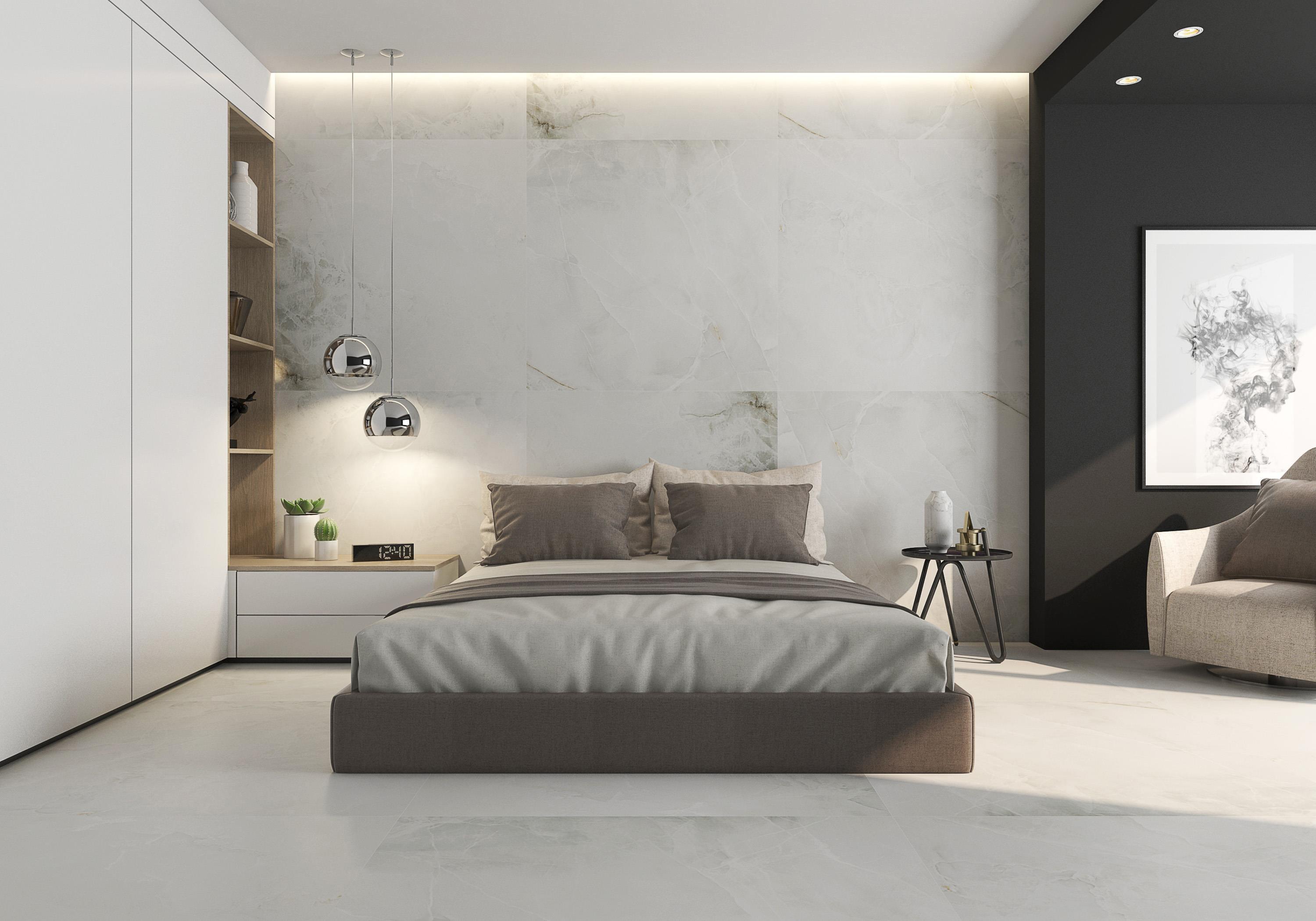 Celini Argento Matte Porcelain Tile - White Tile