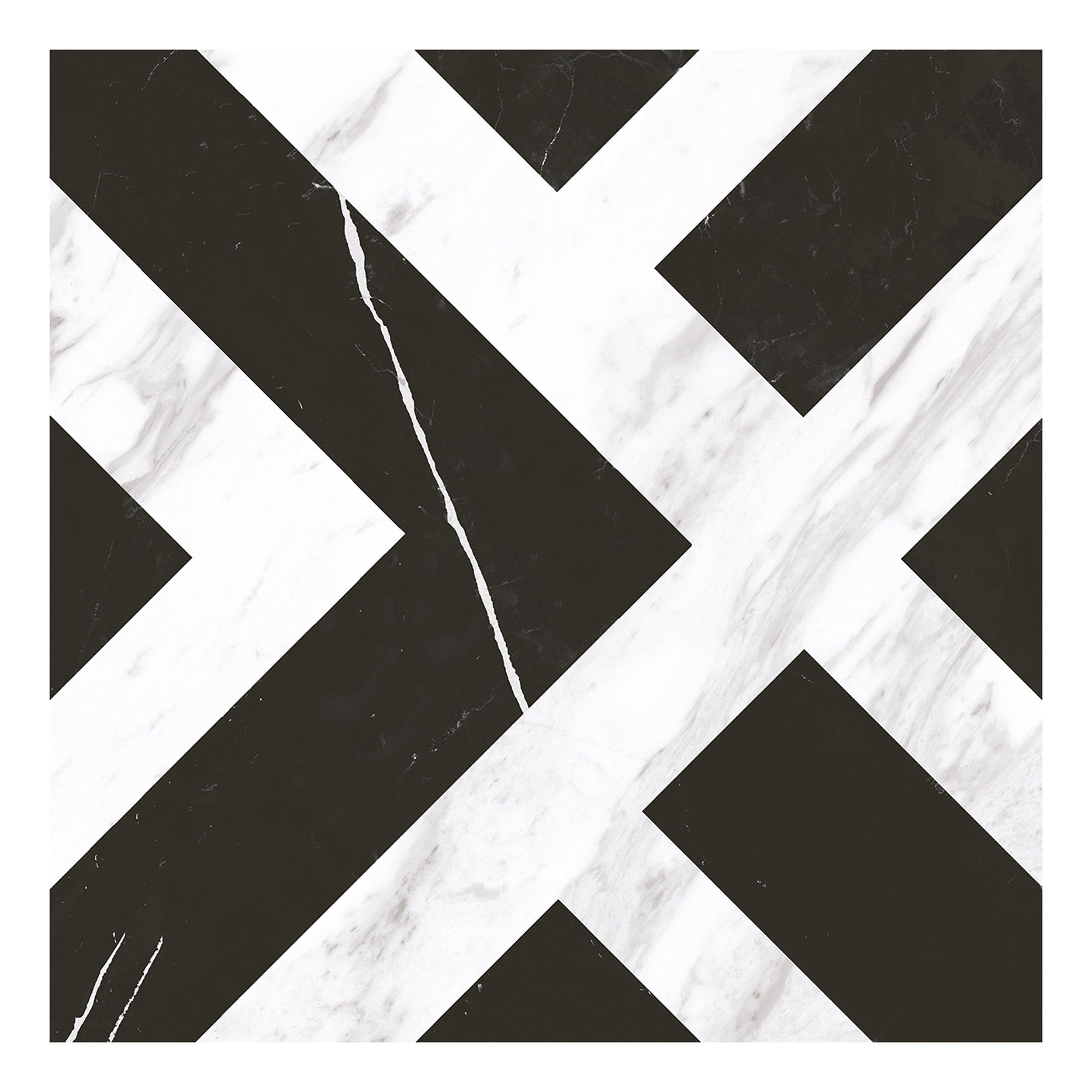 Cesari Black and White Matte Porcelain Tile | Floor and Decor