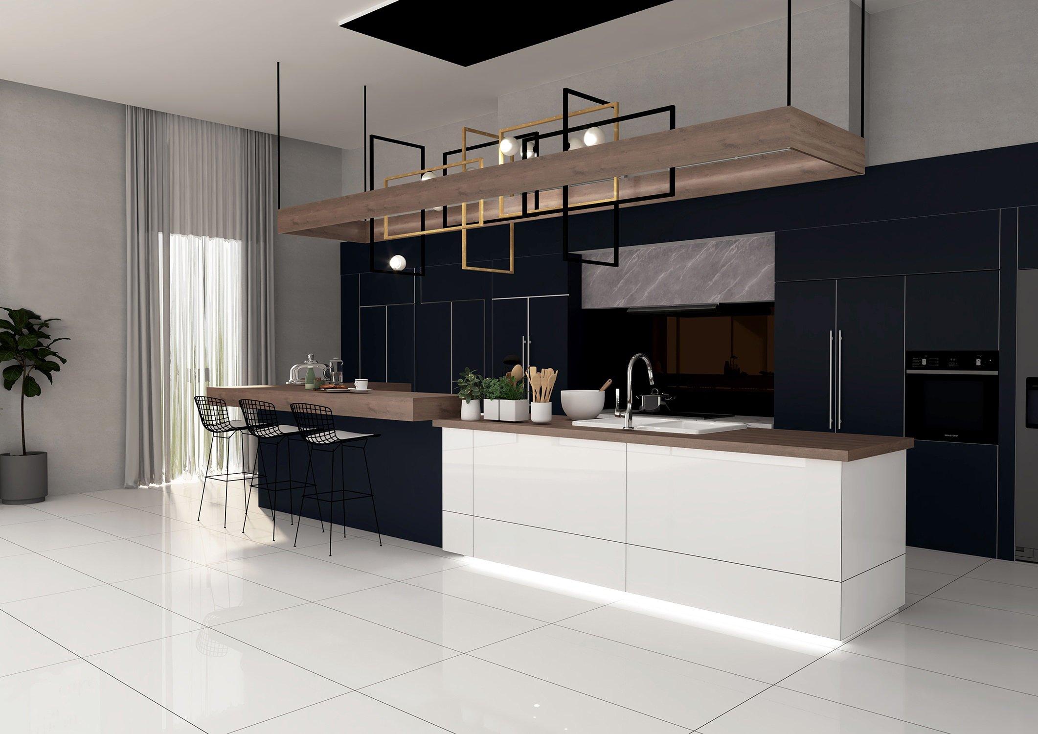 Kenai White Polished Porcelain Tile