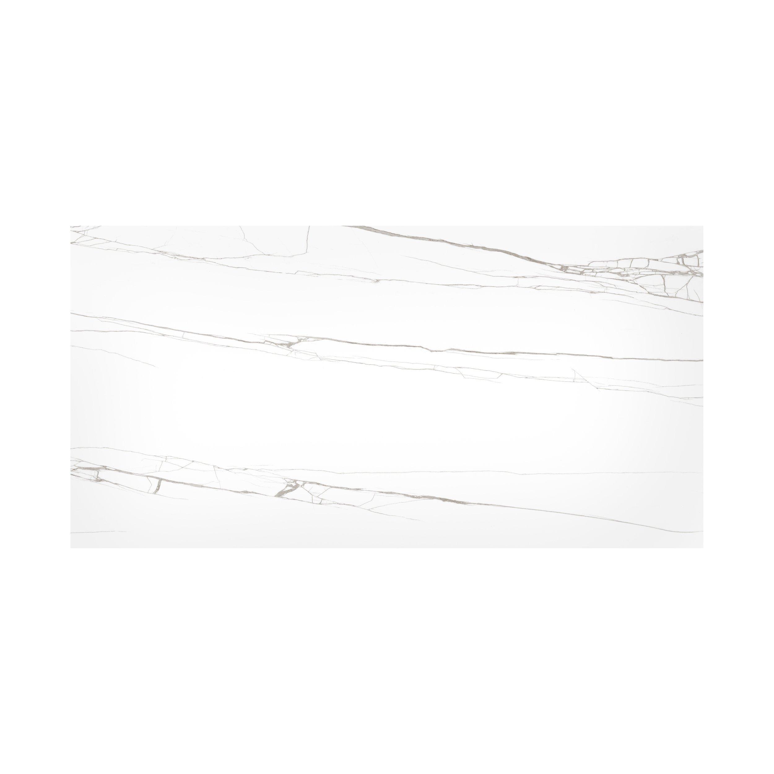 Orobianco White Polished Porcelain Tile - 24 x 48 - 100195536 | Floor