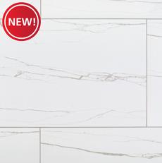 Andover White Polished Porcelain Tile - 12 x 24 - 100893692 | Floor and